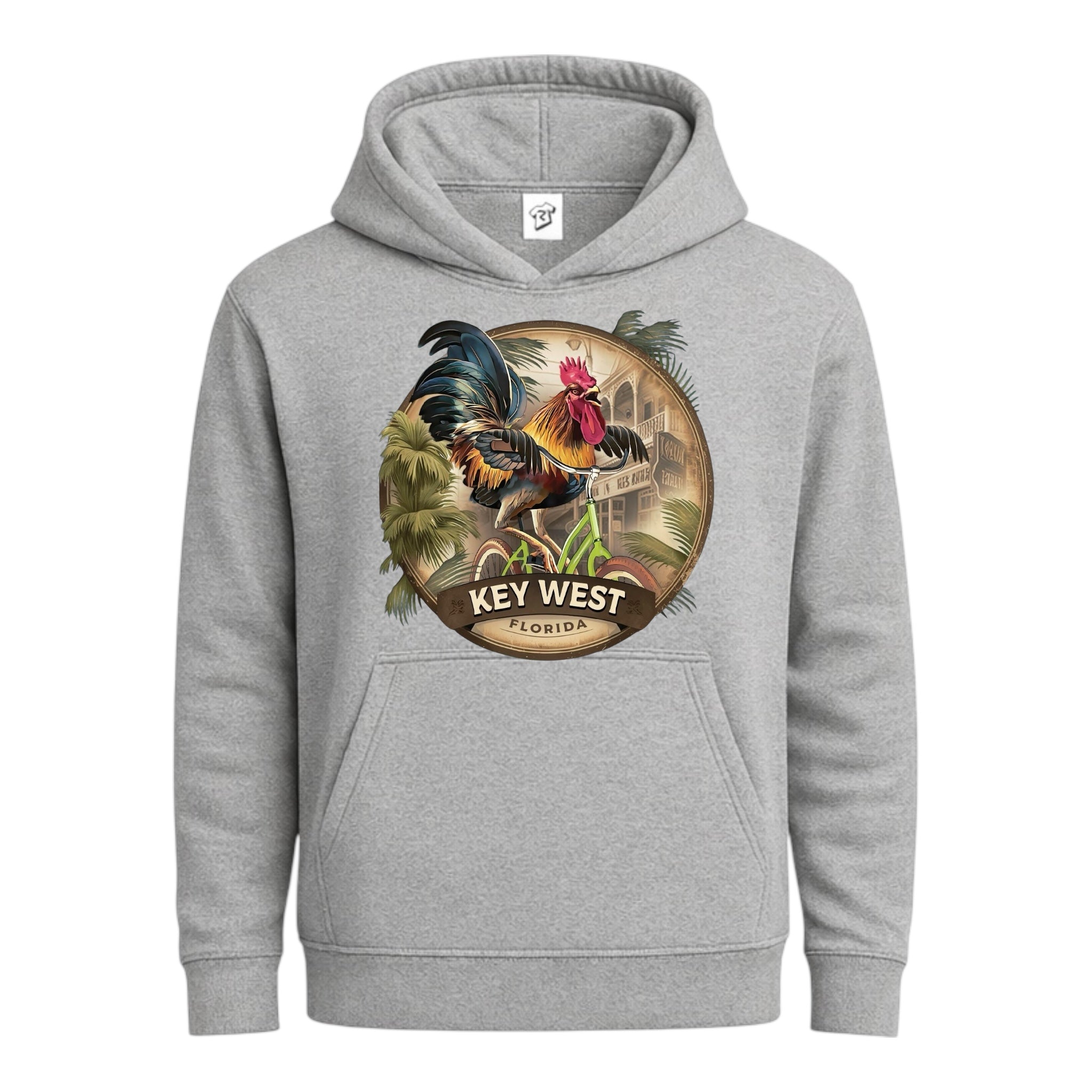 Tees Club streetwear hoodie Bike Rooster KW - Hoodie Navy Size S back view