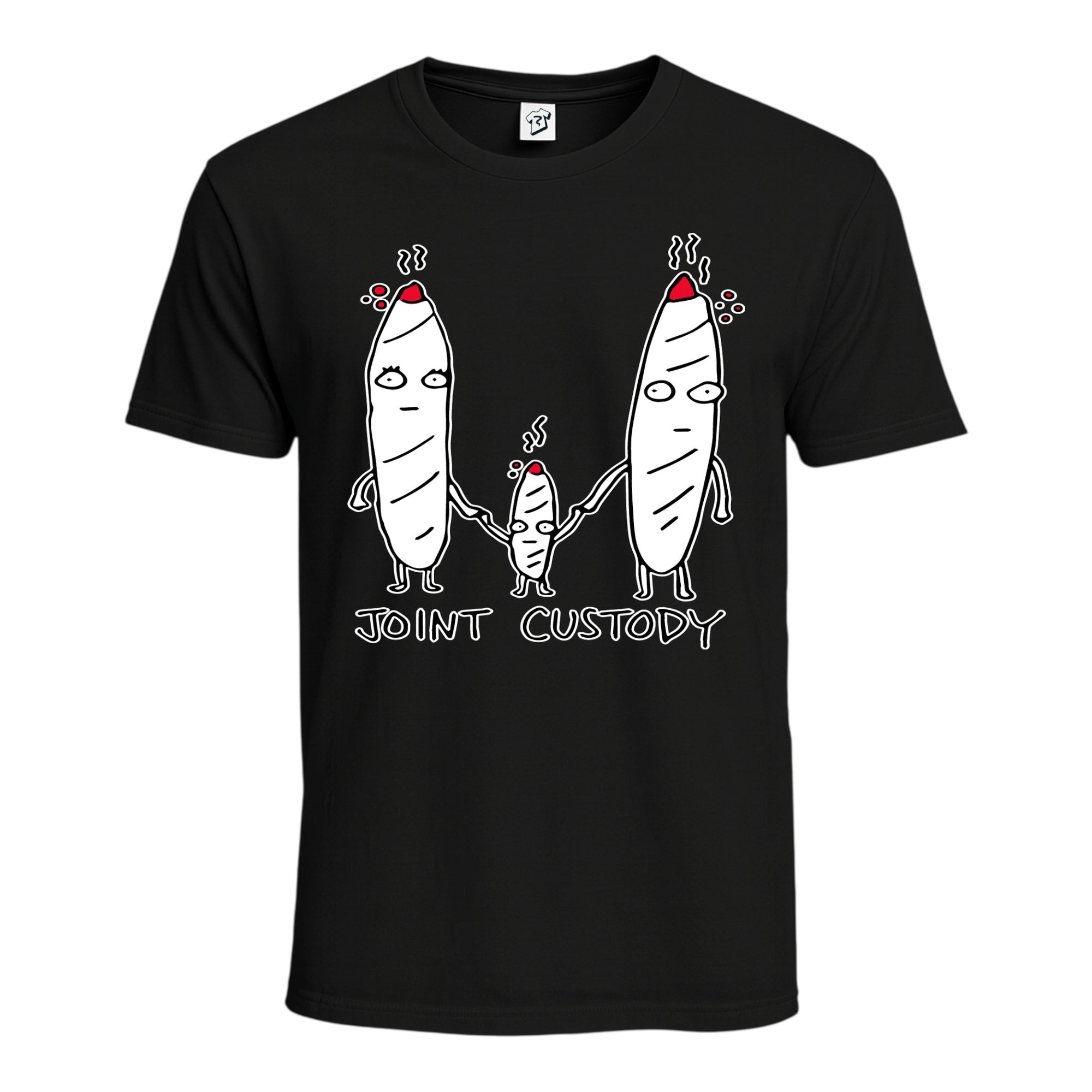 Tees Club graphic tee Joint Custody - Cotton Tee Navy Size S front view