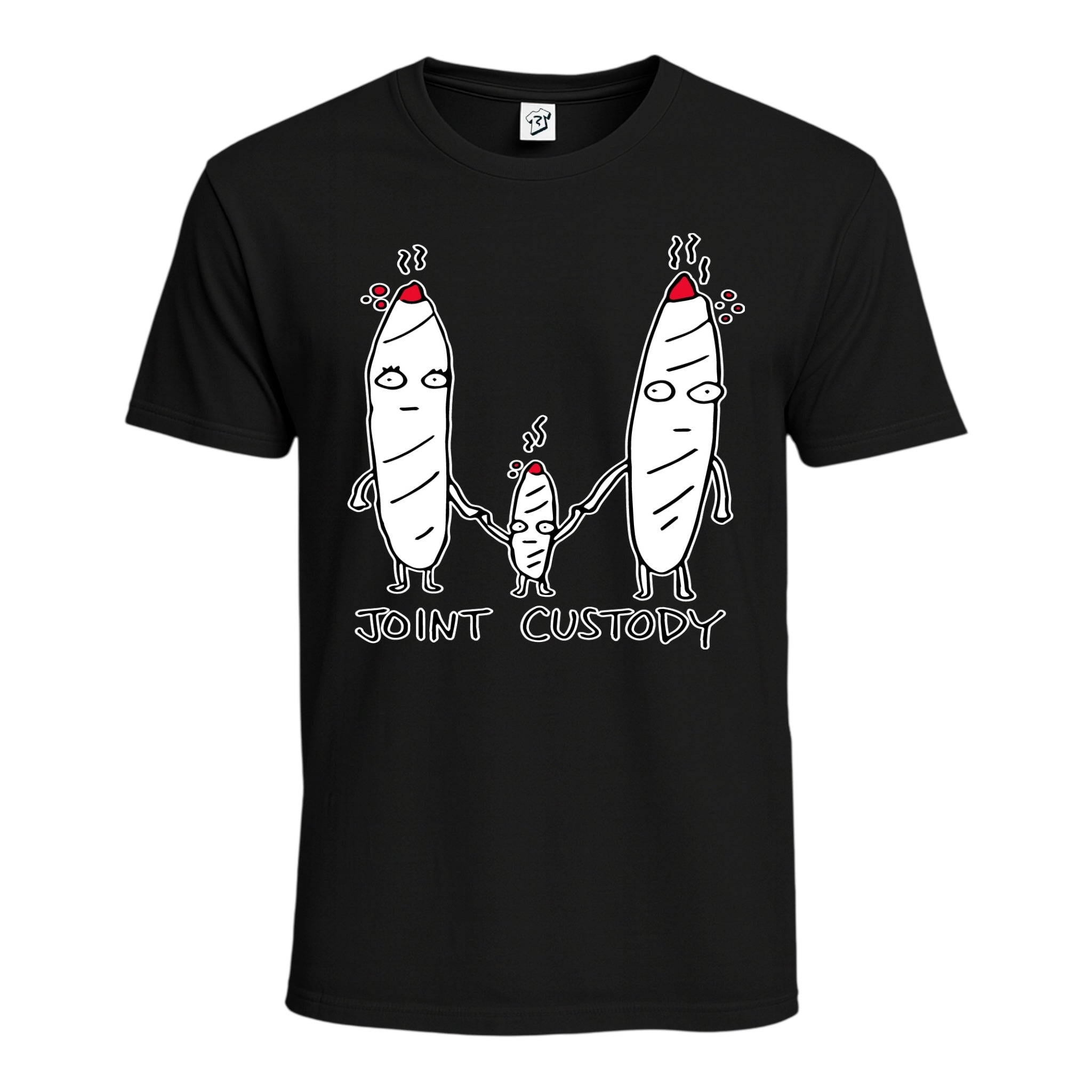 Tees Club graphic tee Joint Custody - Cotton Tee Navy Size S front view