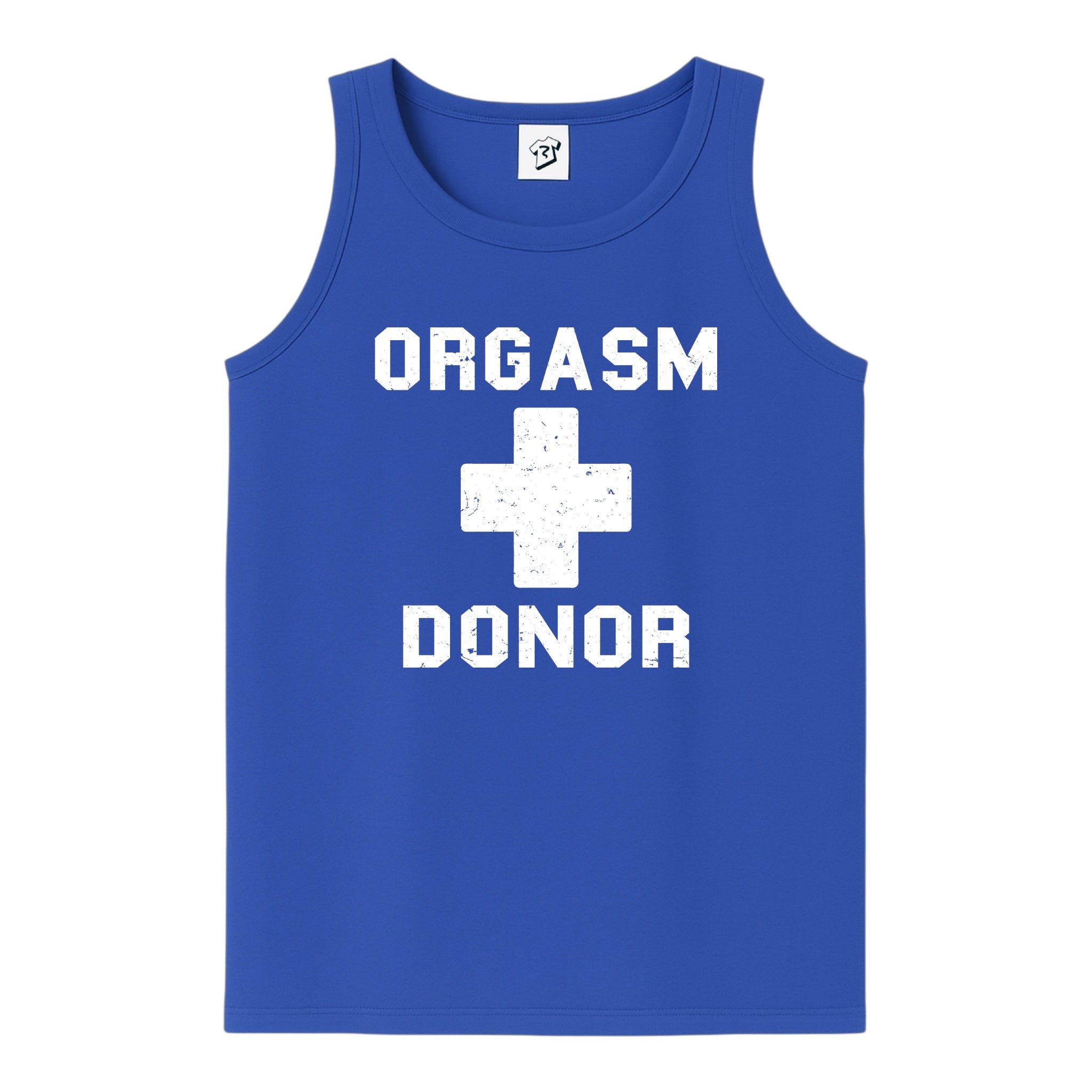 Tees Club tank top Orgasm Donor - Tank Top Navy Size L detail