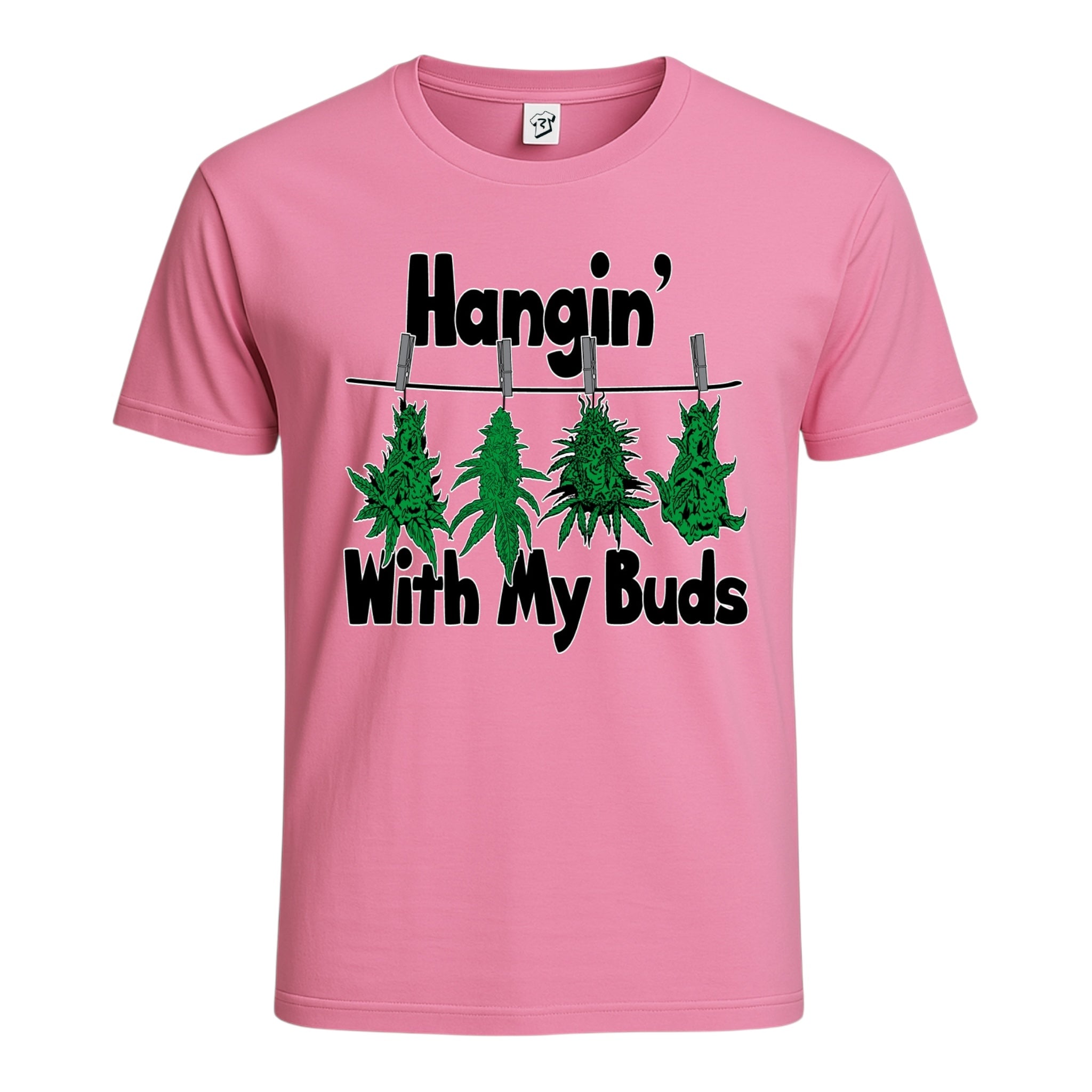 Tees Club graphic tee Hangin' With My Buds - Cotton Tee Navy Size XL detail