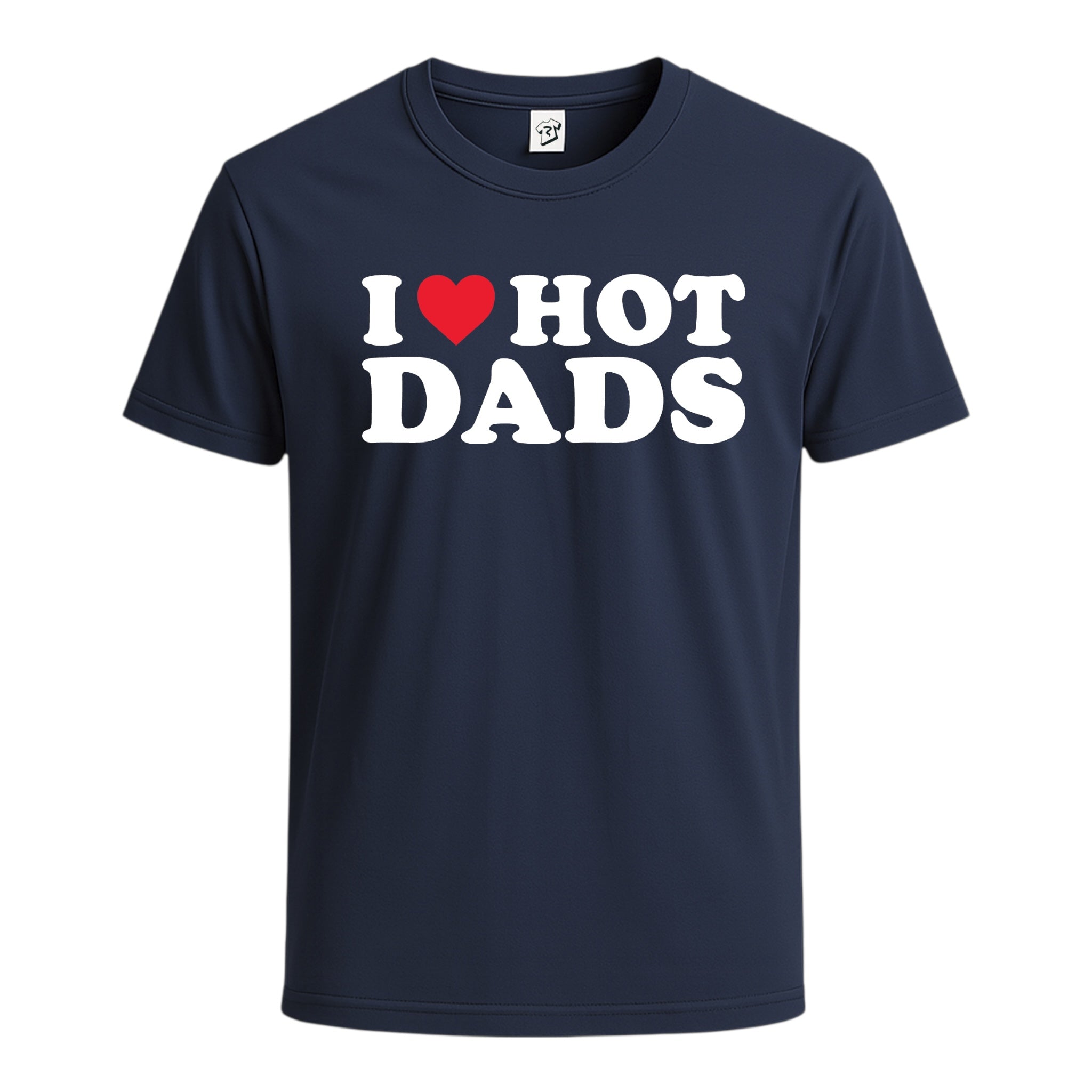 Tees Club graphic tee I Love Hot Dads - Cotton Tee Navy Size 2XL detail