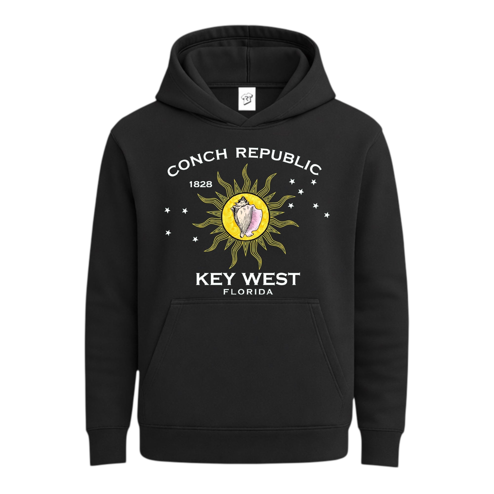 Tees Club streetwear hoodie Conch Republic KW - Hoodie Navy Size S back view