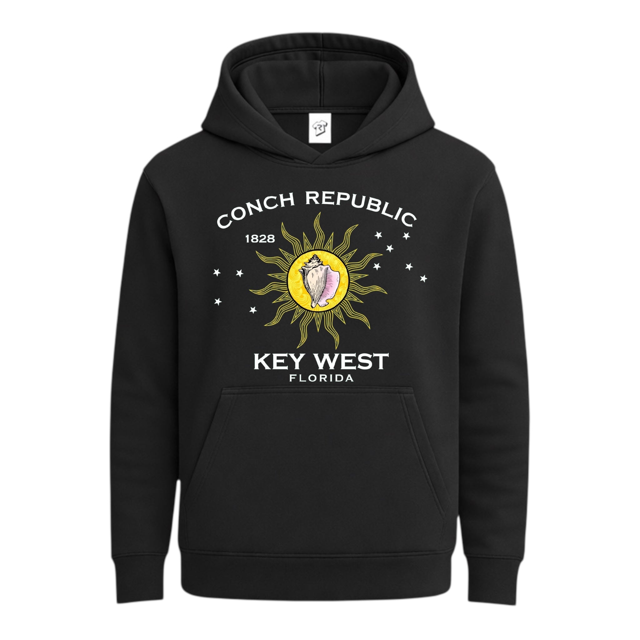 Tees Club streetwear hoodie Conch Republic KW - Hoodie Navy Size S back view