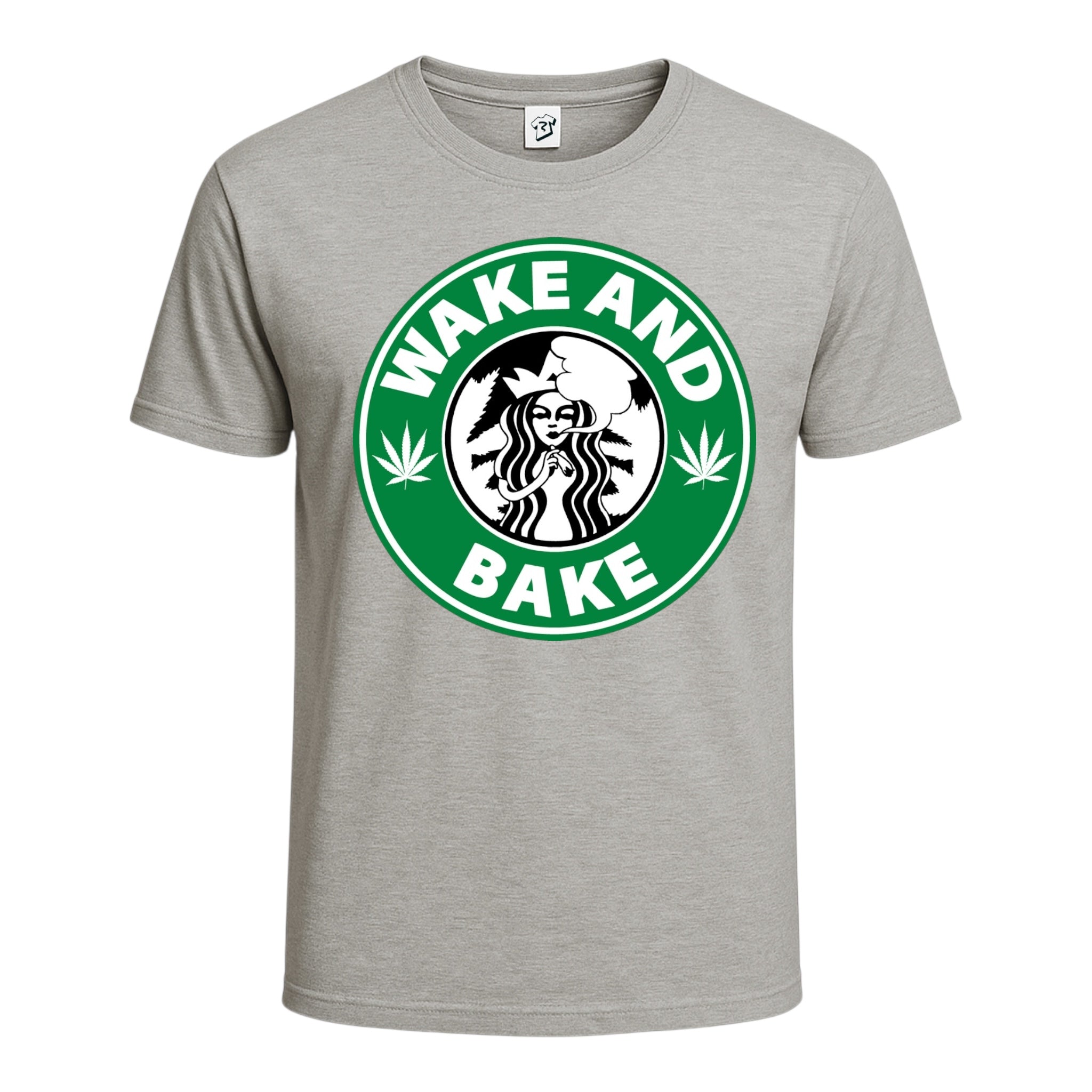 Tees Club graphic tee Wake N' Bake - Cotton Tee Navy Size M detail