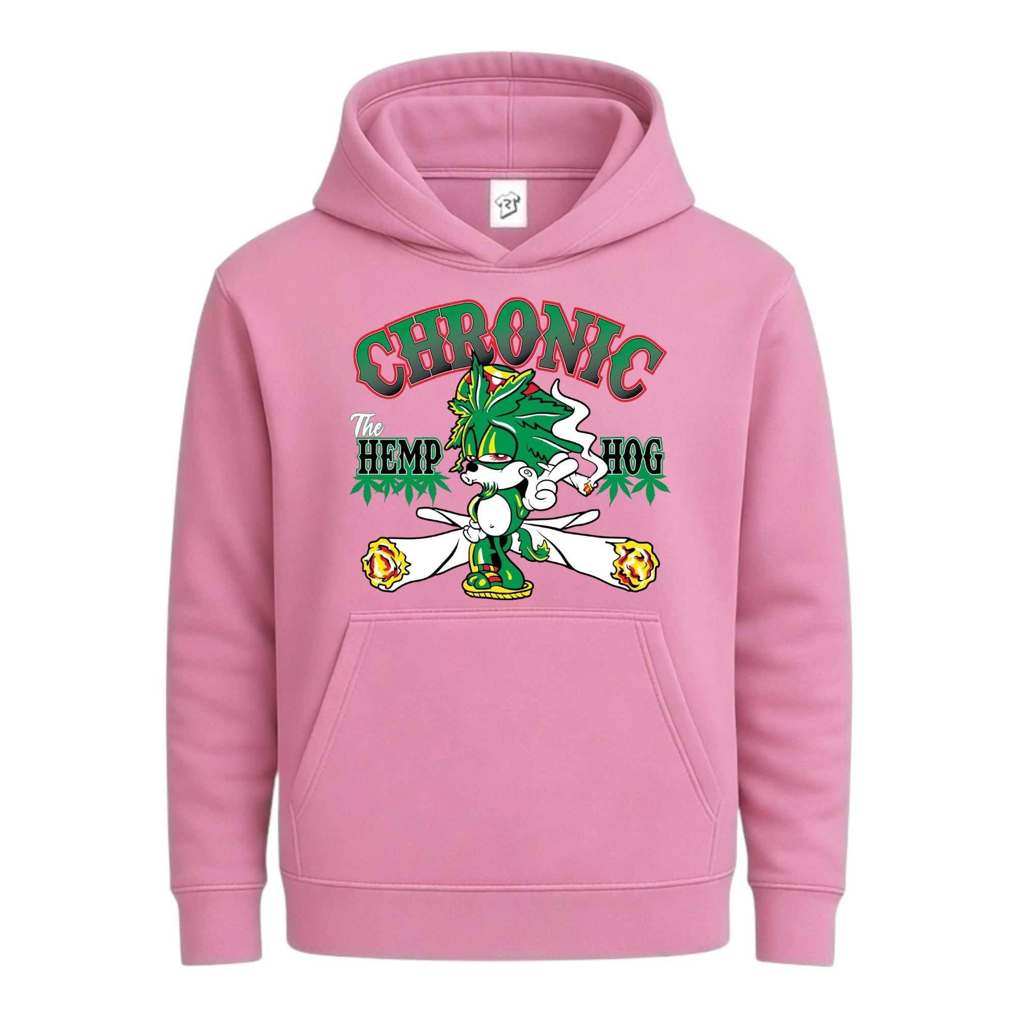 Tees Club streetwear hoodie Chronic Hemp Dog - Hoodie Navy Size S front view