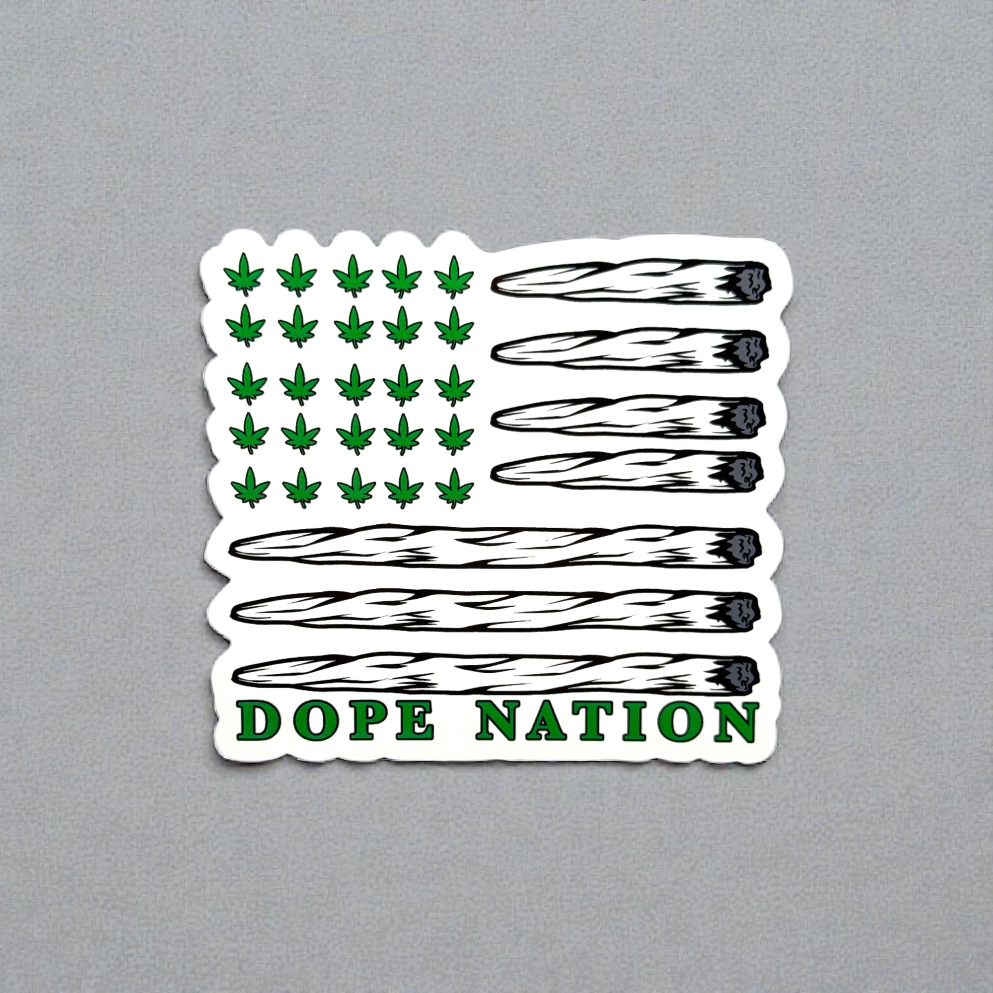 Tees Club vinyl sticker pack Dope Nation - Sticker (4" x 3") X3 pack front view