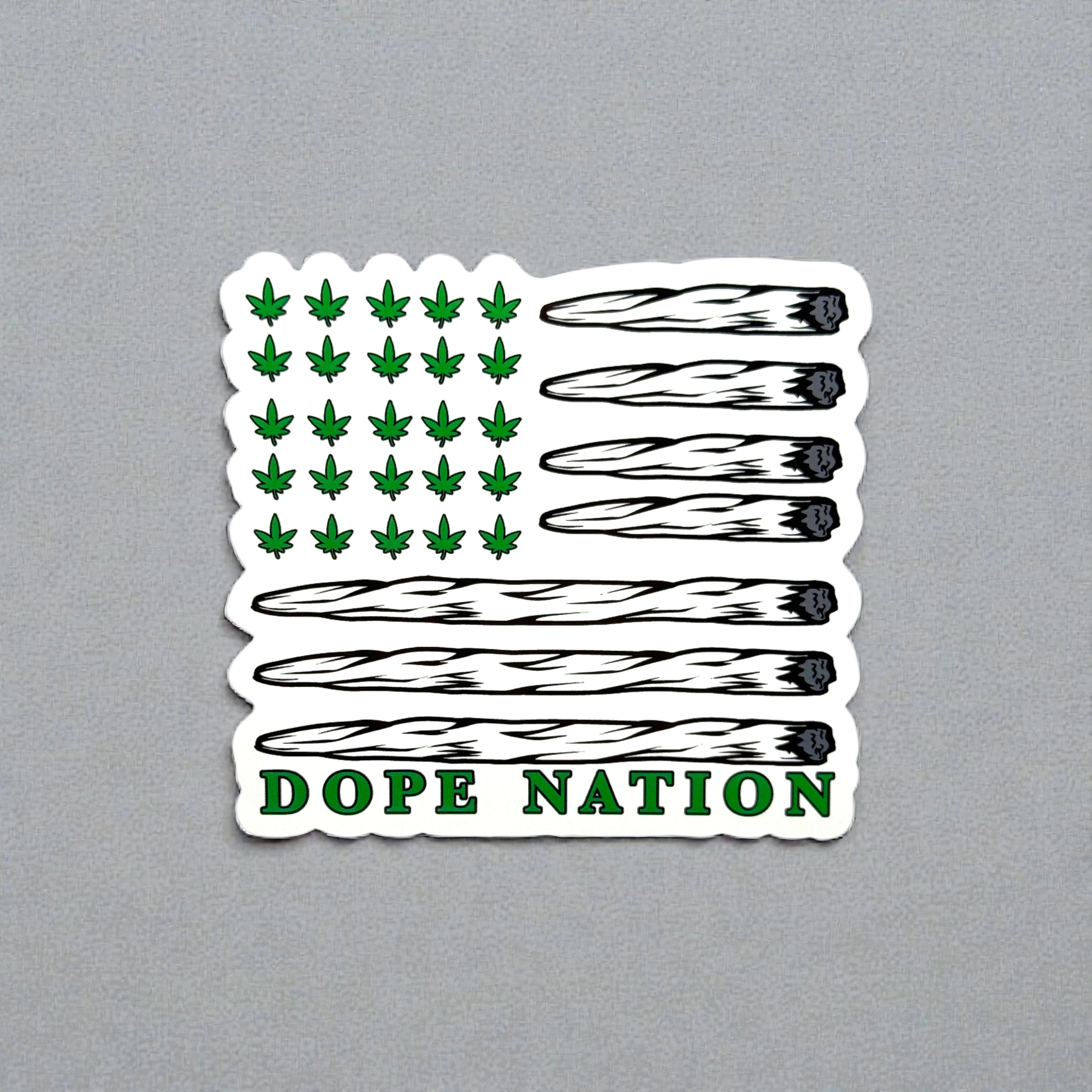 Tees Club vinyl sticker pack Dope Nation - Sticker (4" x 3") X3 pack front view
