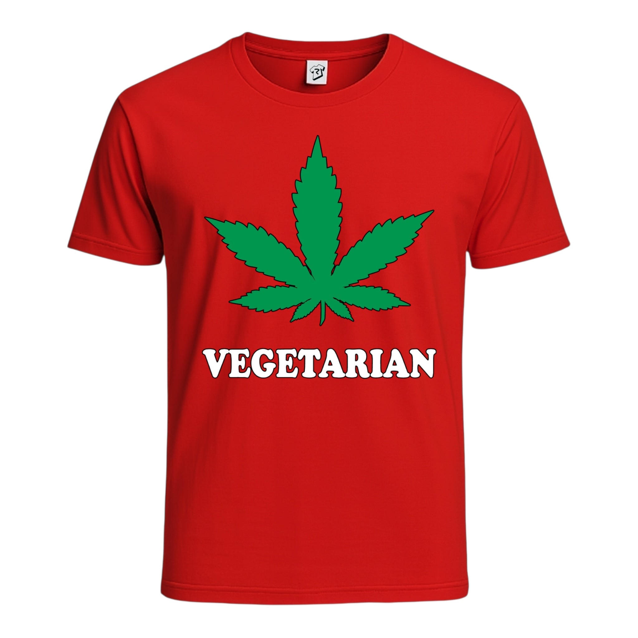 Tees Club graphic tee Vegetarian - Cotton Tee Navy Size 3XL detail