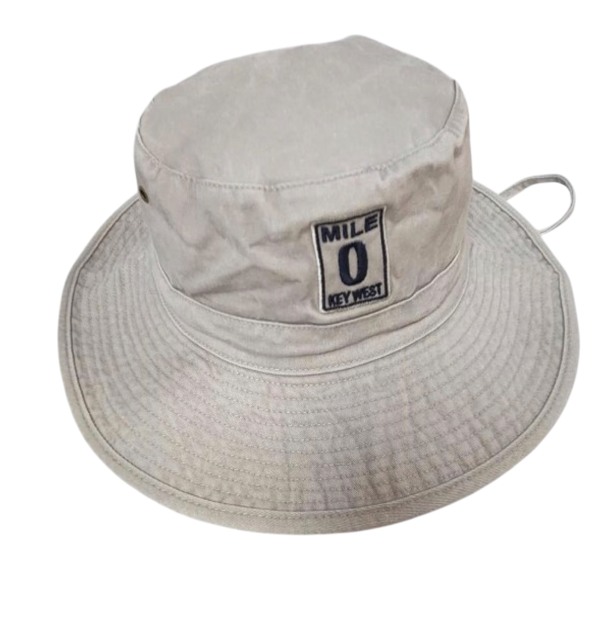 Tees Club bucket hat Mile 0 Gray - Bucket Hat KW back view
