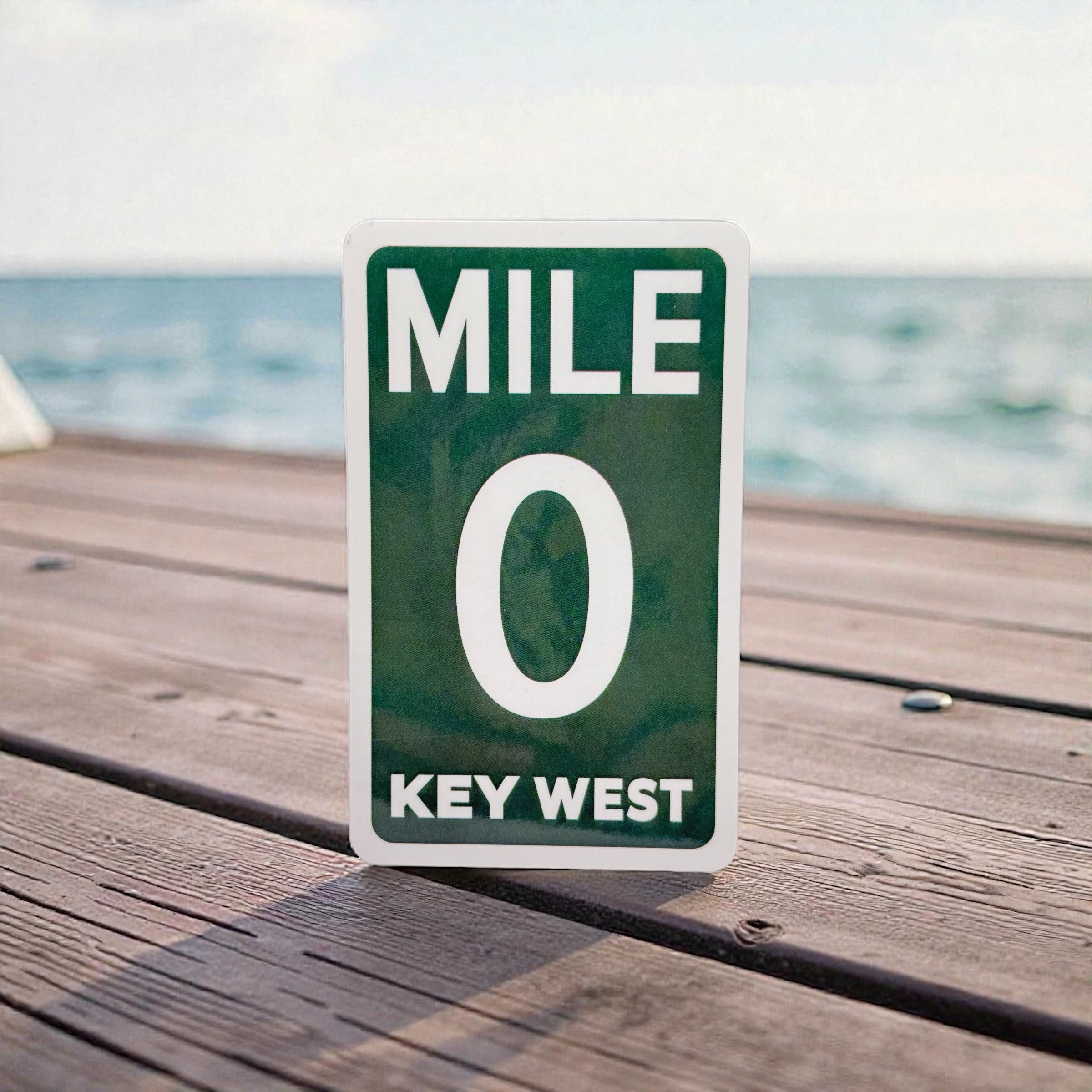 Tees Club vinyl sticker pack Mile 0 - Sticker (4" x 3") X3 pack detail