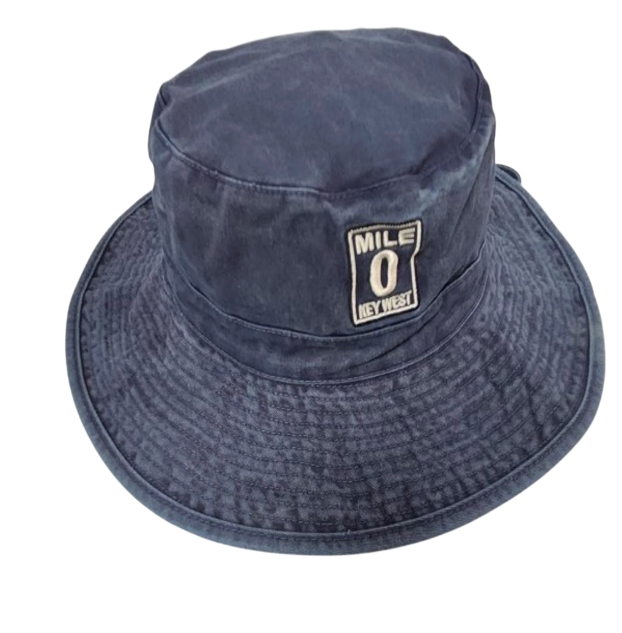 Tees Club bucket hat Mile 0 Blue - Bucket Hat KW back view