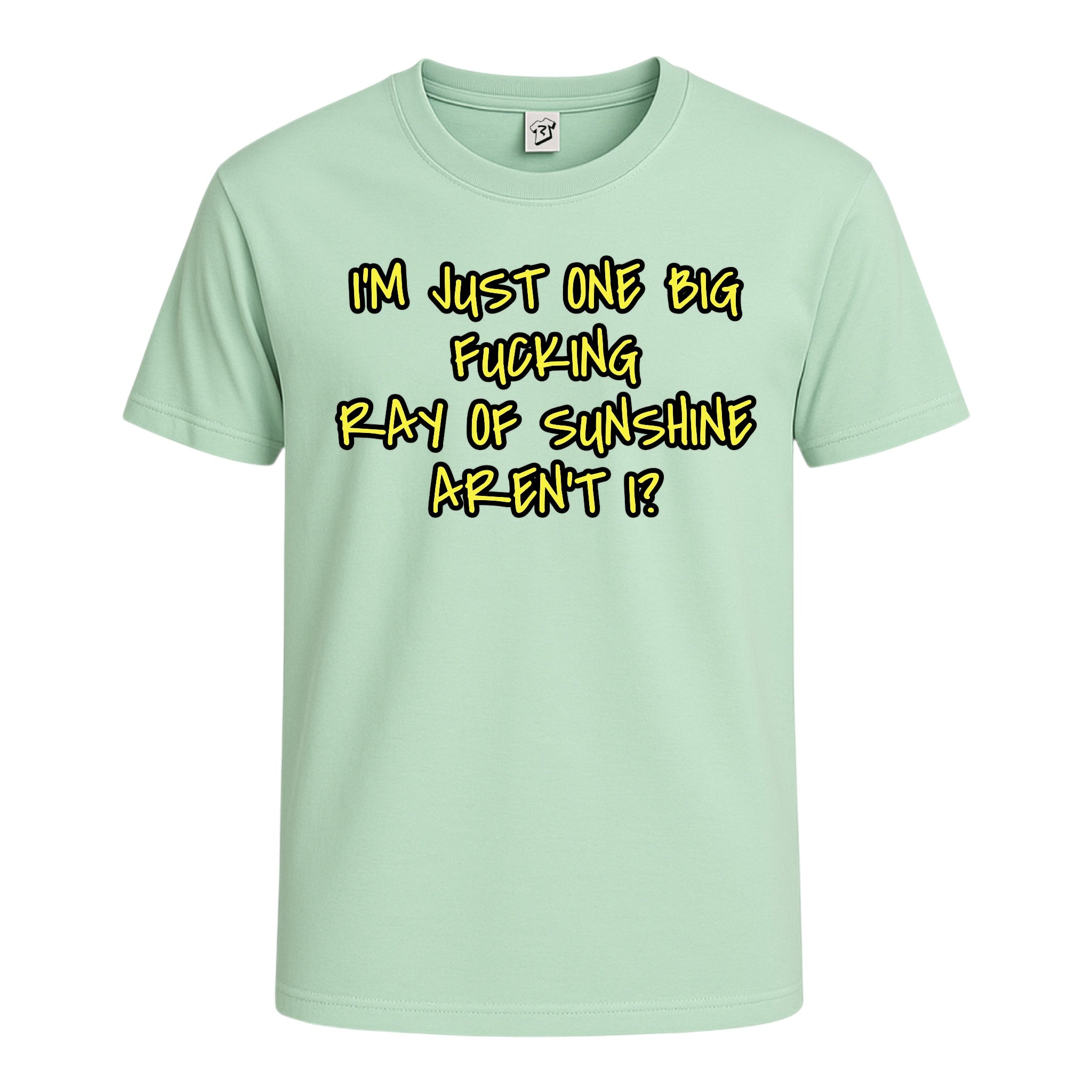 Tees Club graphic tee I'm Just One Big Fucking Ray of Sunshine - Cotton Tee Navy Size M detail