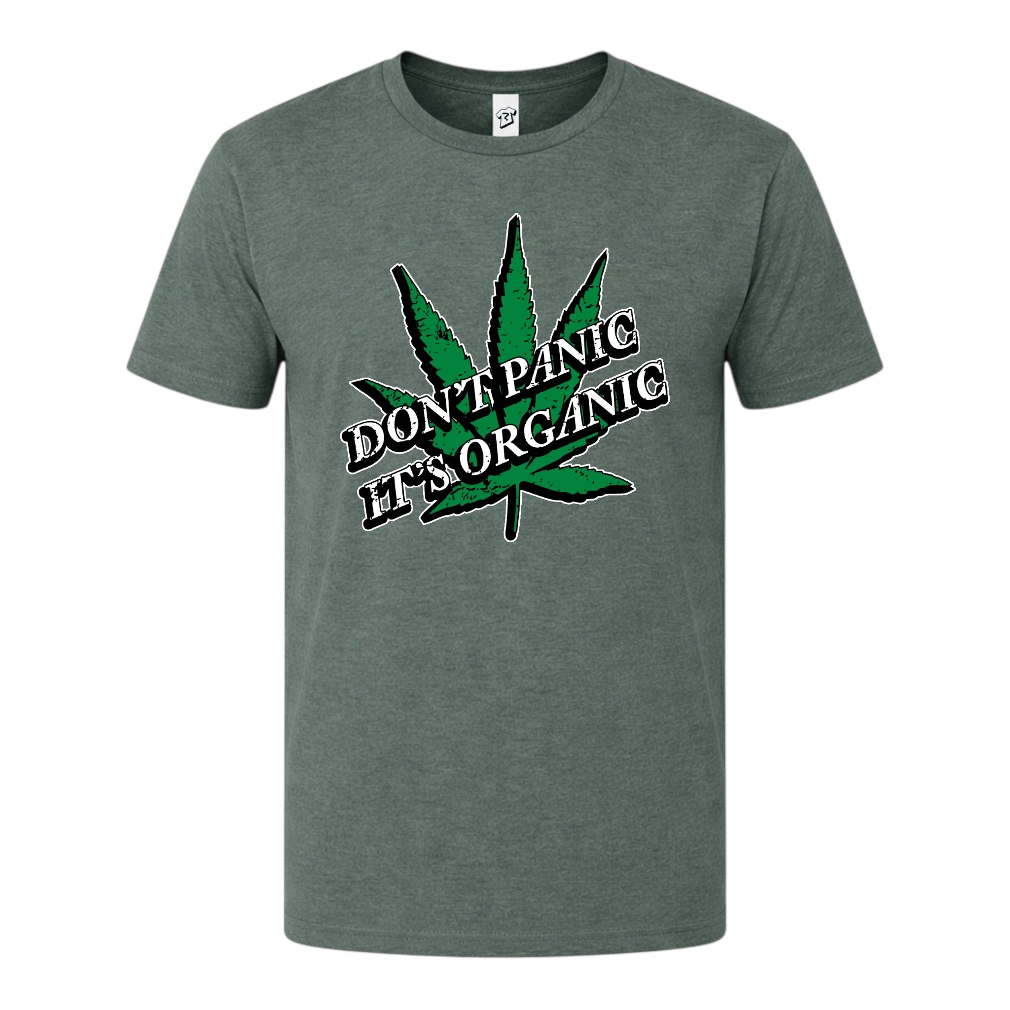 Tees Club graphic tee Don't Panic It's Organic - Premium Tee Black Size XL detail