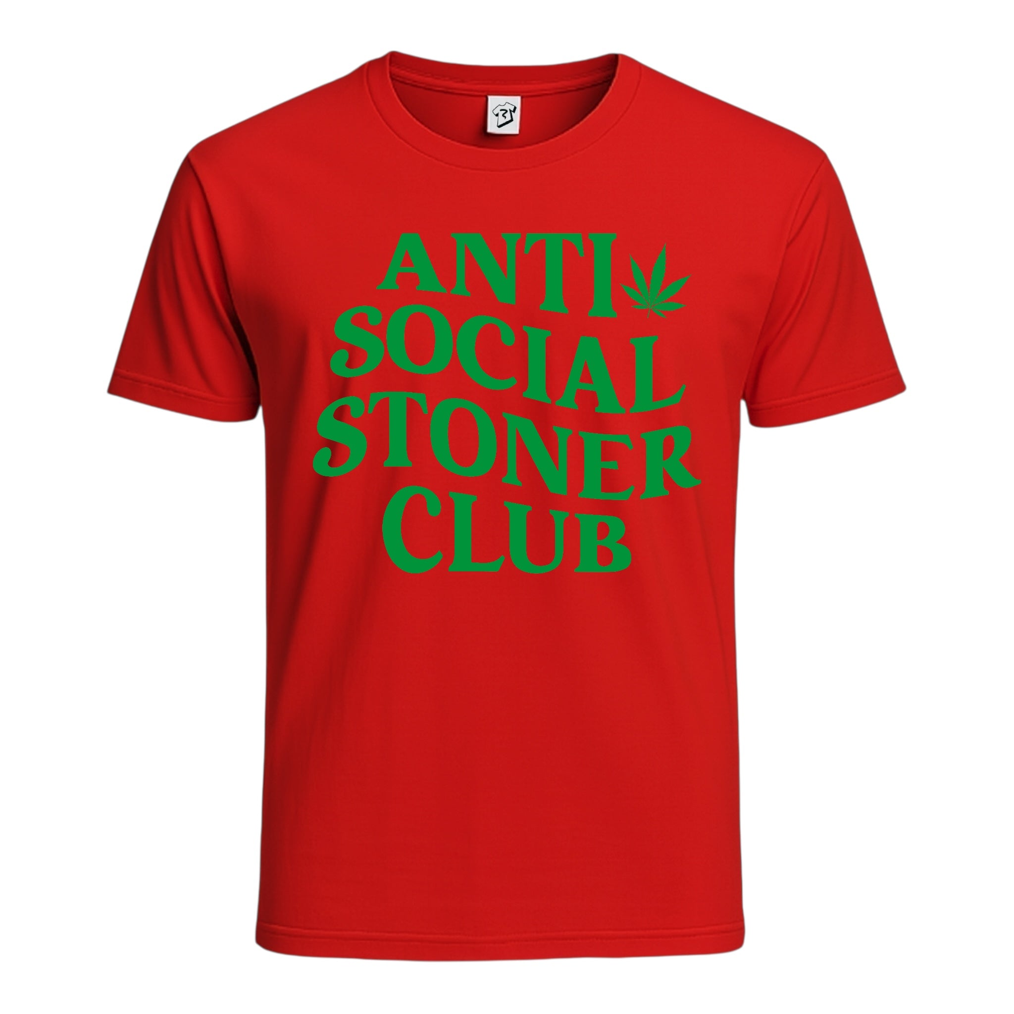 Tees Club graphic tee Anti Social Stoner Club - Cotton Tee Navy Size M detail