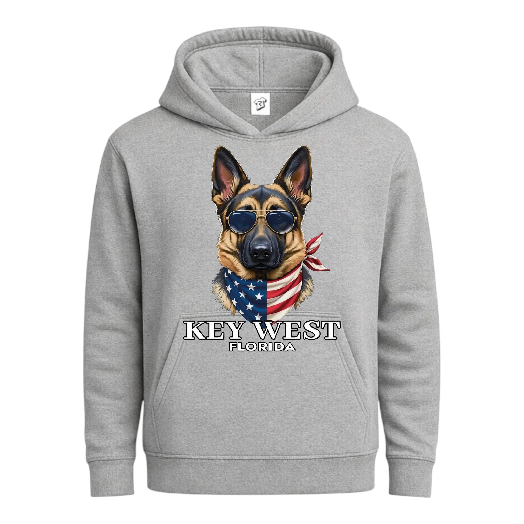 Tees Club streetwear hoodie German Shepherd KW - Hoodie Navy Size M detail