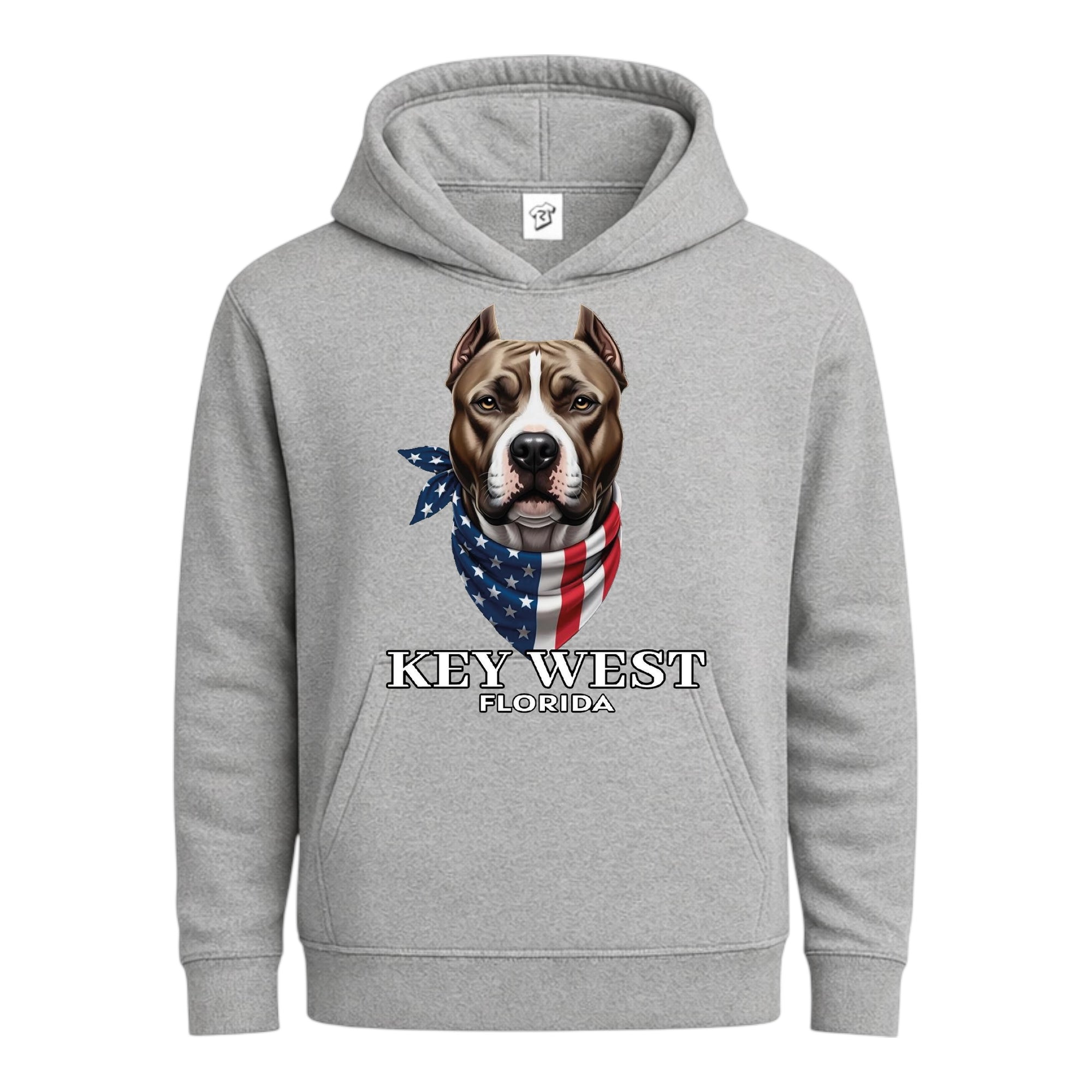 Tees Club streetwear hoodie Pitbull KW - Hoodie Navy Size S back view