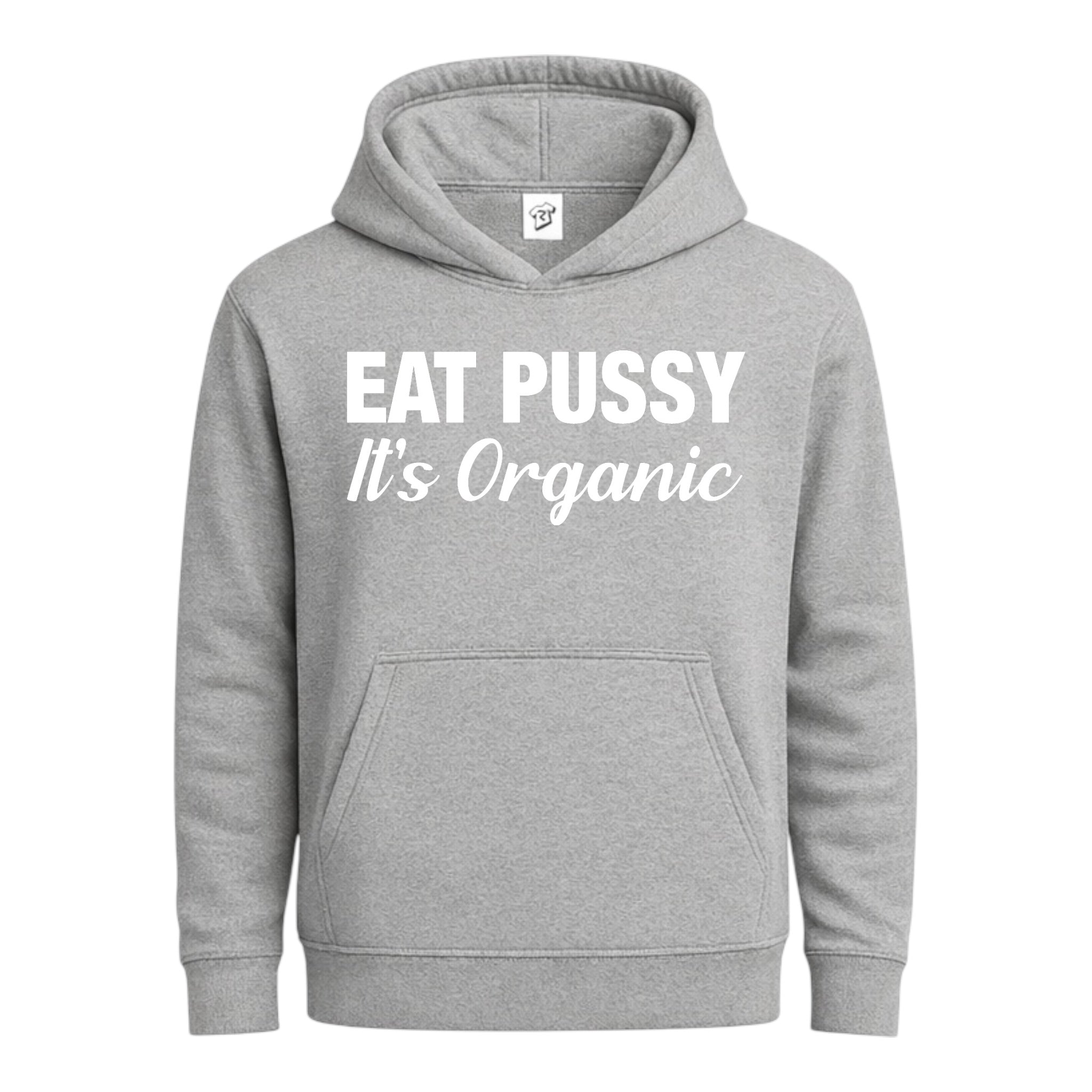 Tees Club streetwear hoodie Eat Pussy It's Organic - Hoodie Navy Size M detail