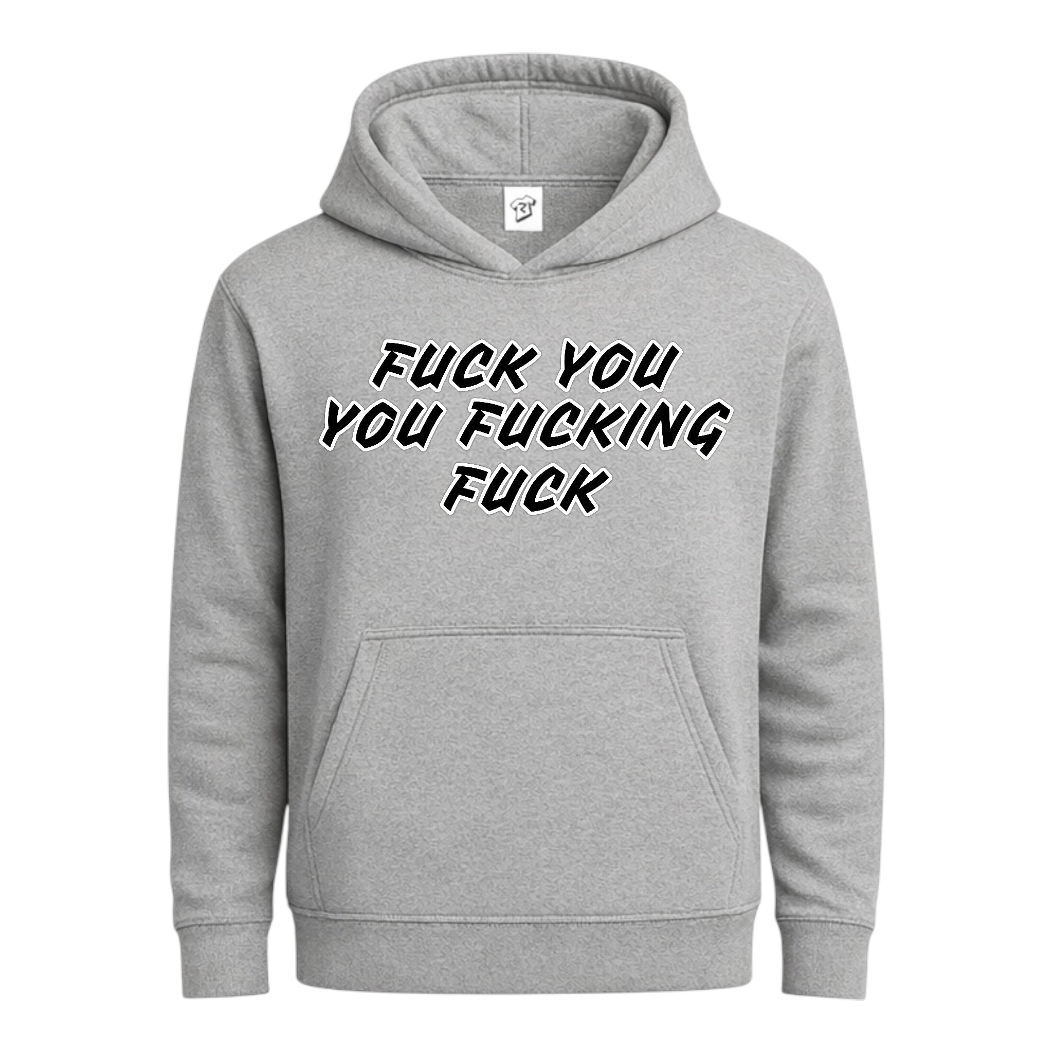 Tees Club streetwear hoodie Fuck You You Fucking Fuck - Hoodie Navy Size M detail