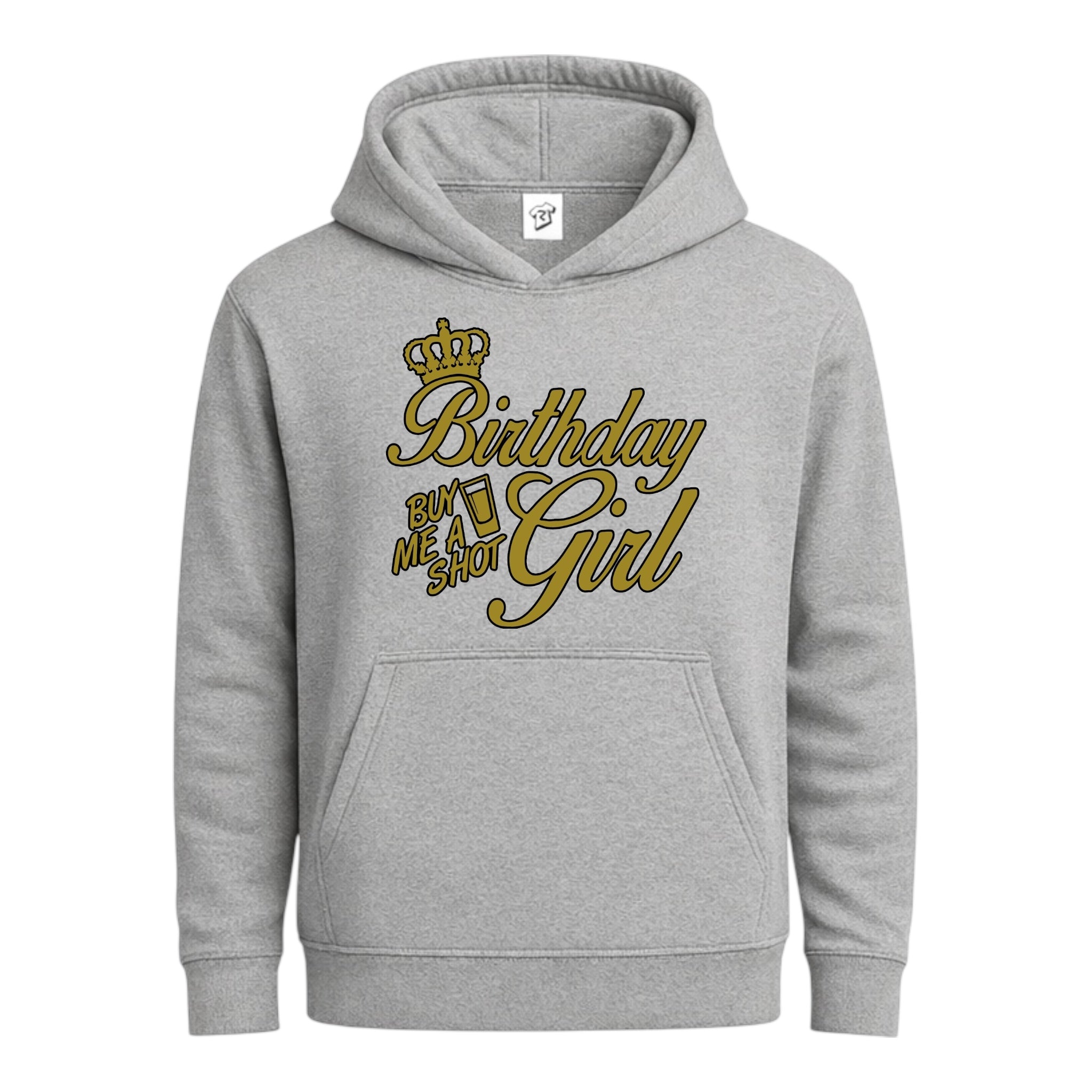 Tees Club streetwear hoodie Birthday Girl (Buy Me a Shot) - Hoodie Navy Size M detail