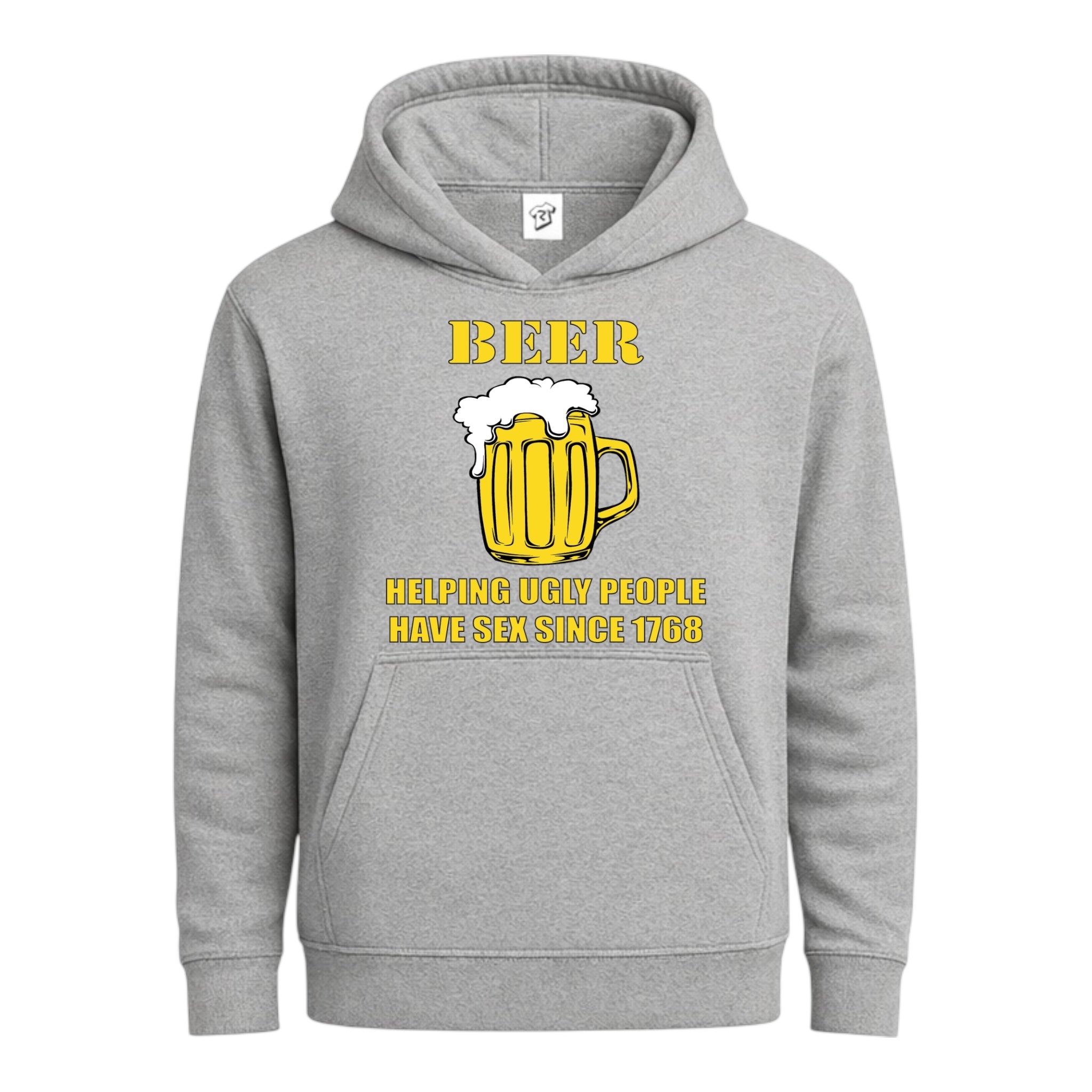 Tees Club streetwear hoodie Beer Helping Ugly People Have Sex - Hoodie Navy Size M detail