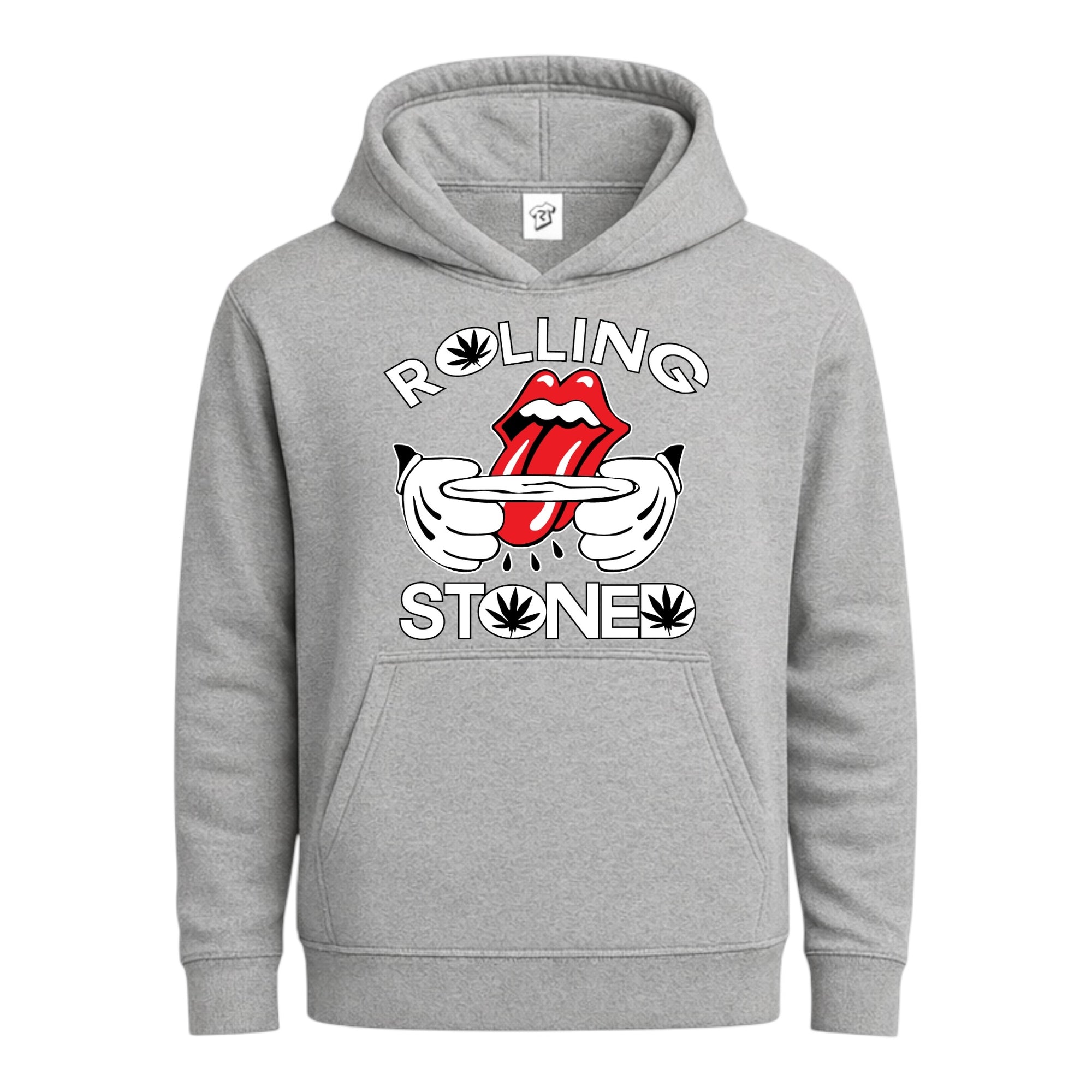 Tees Club streetwear hoodie Rolling Stoned - Hoodie Navy Size S front view