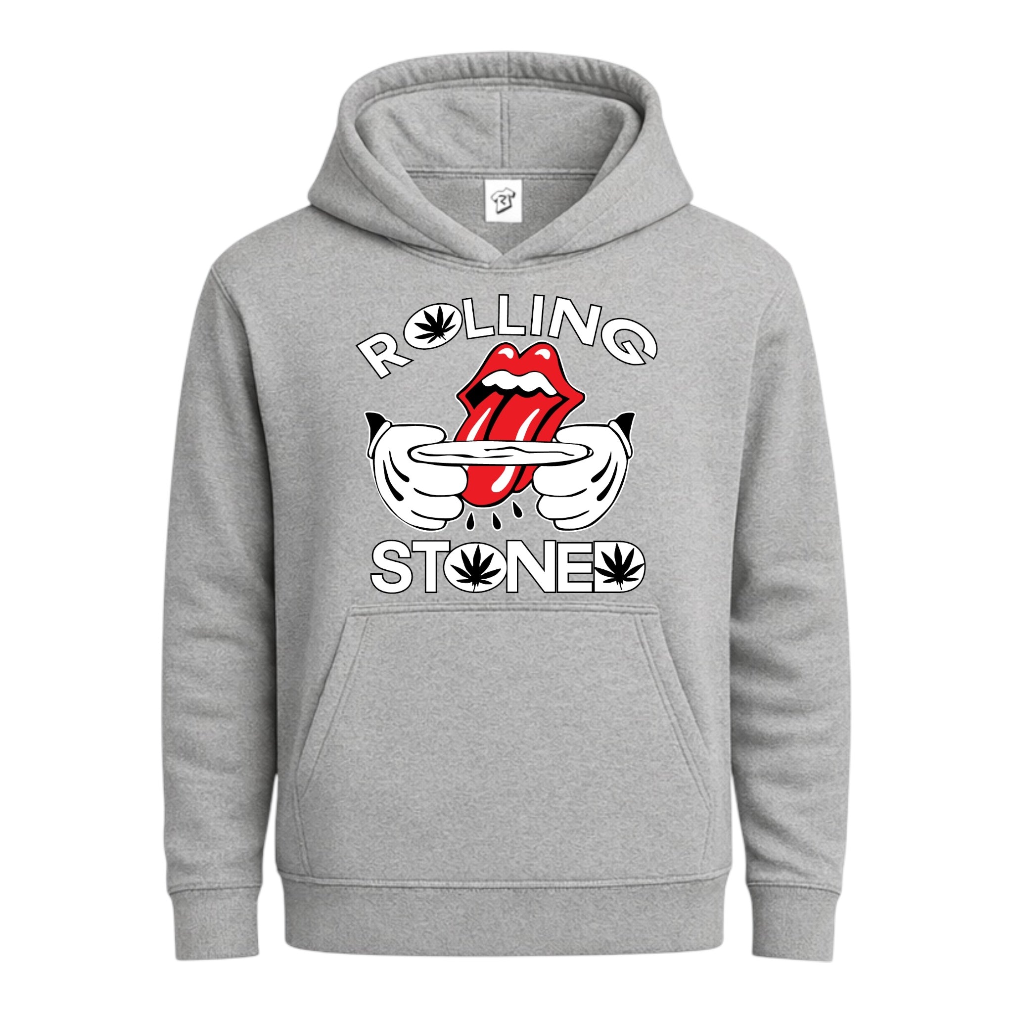 Tees Club streetwear hoodie Rolling Stoned - Hoodie Navy Size S front view