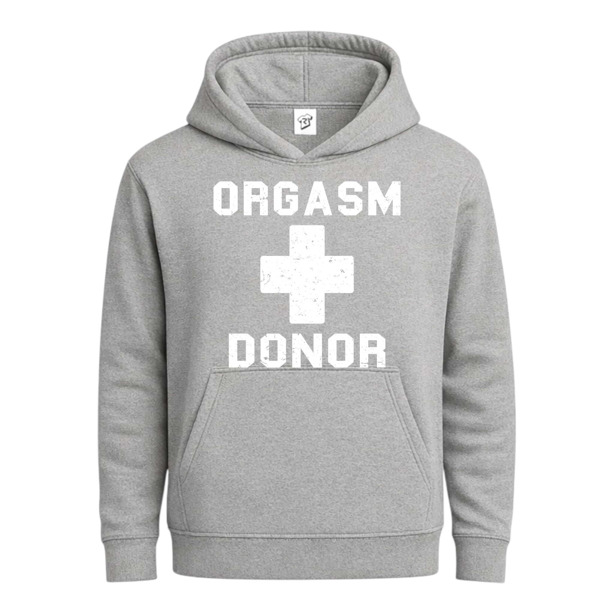 Tees Club streetwear hoodie Orgasm Donor - Hoodie Navy Size M detail