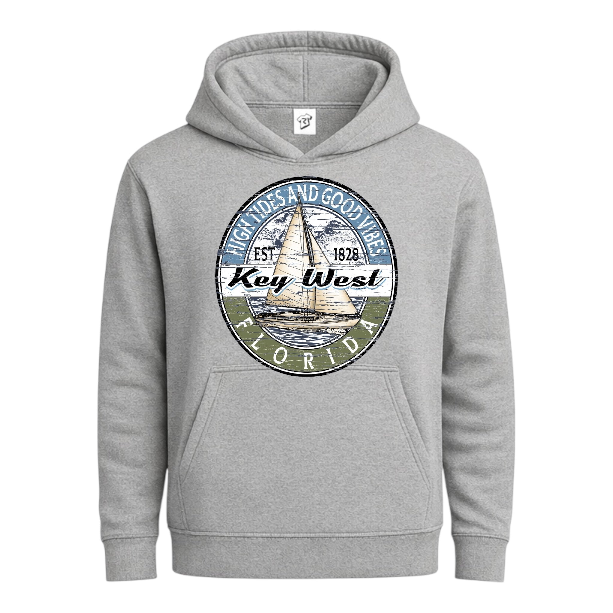 Tees Club streetwear hoodie Sail Boat KW - Hoodie Navy Size M detail