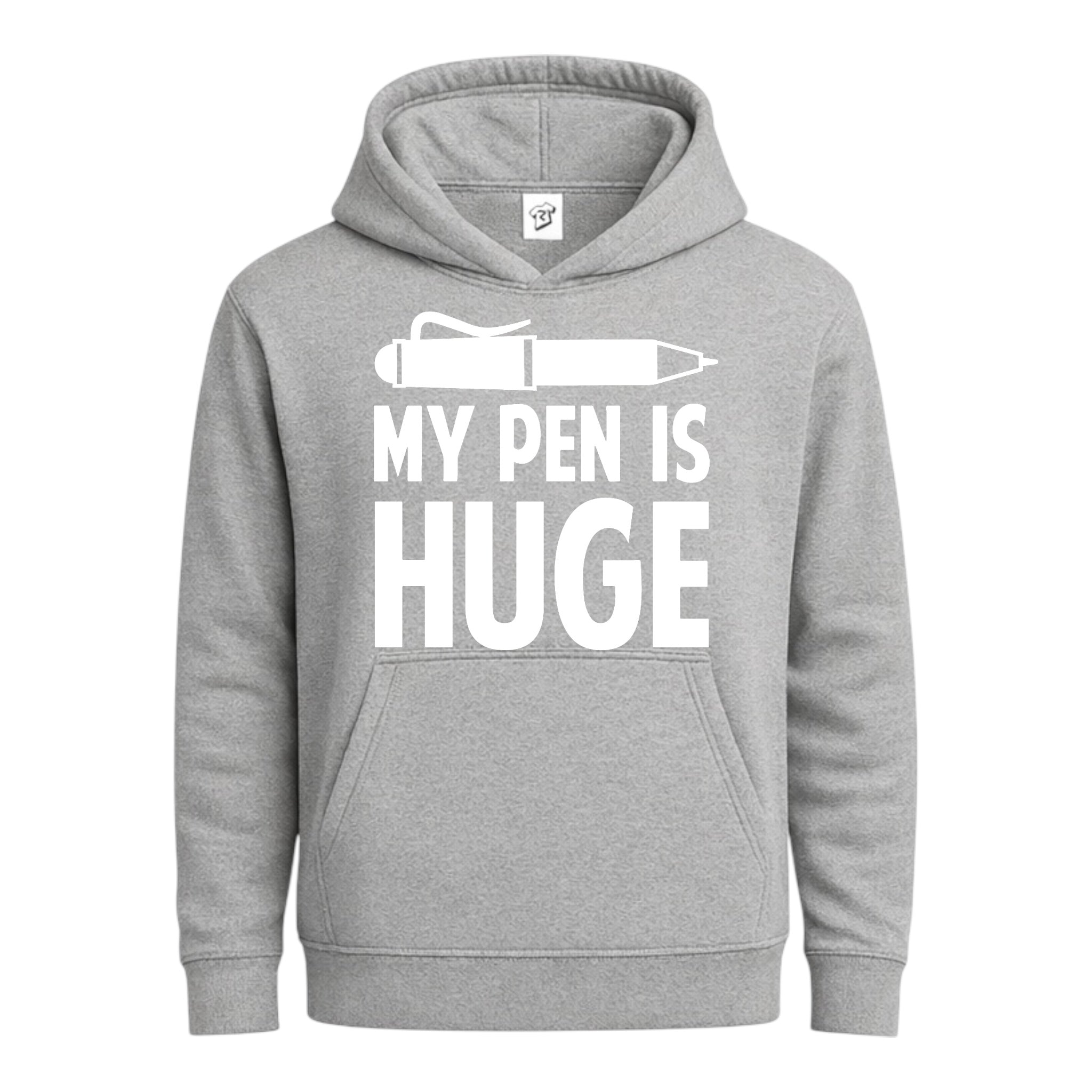 Tees Club streetwear hoodie My Pen Is Huge - Hoodie Navy Size M detail