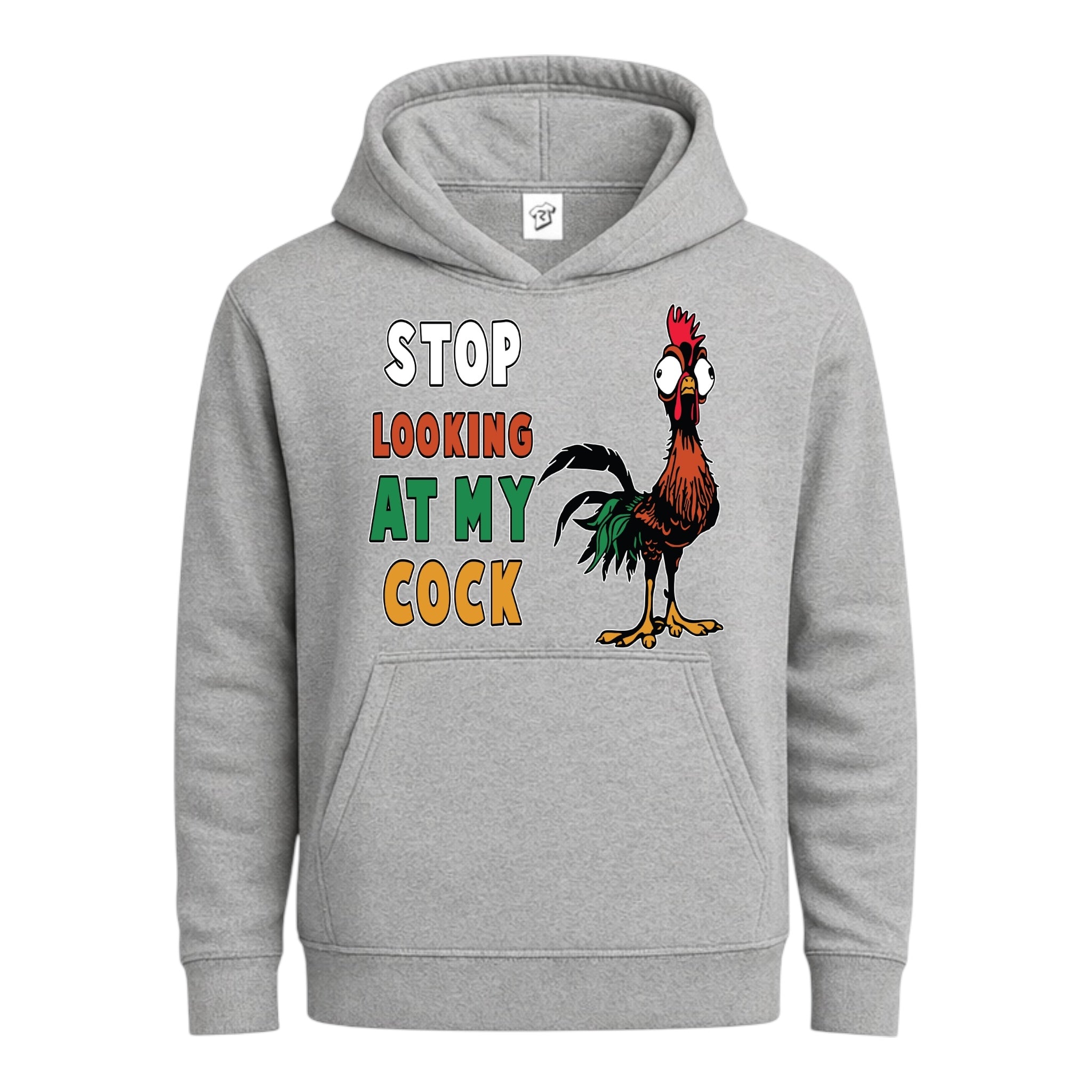 Tees Club streetwear hoodie Stop Looking At My Cock - Hoodie Navy Size M detail