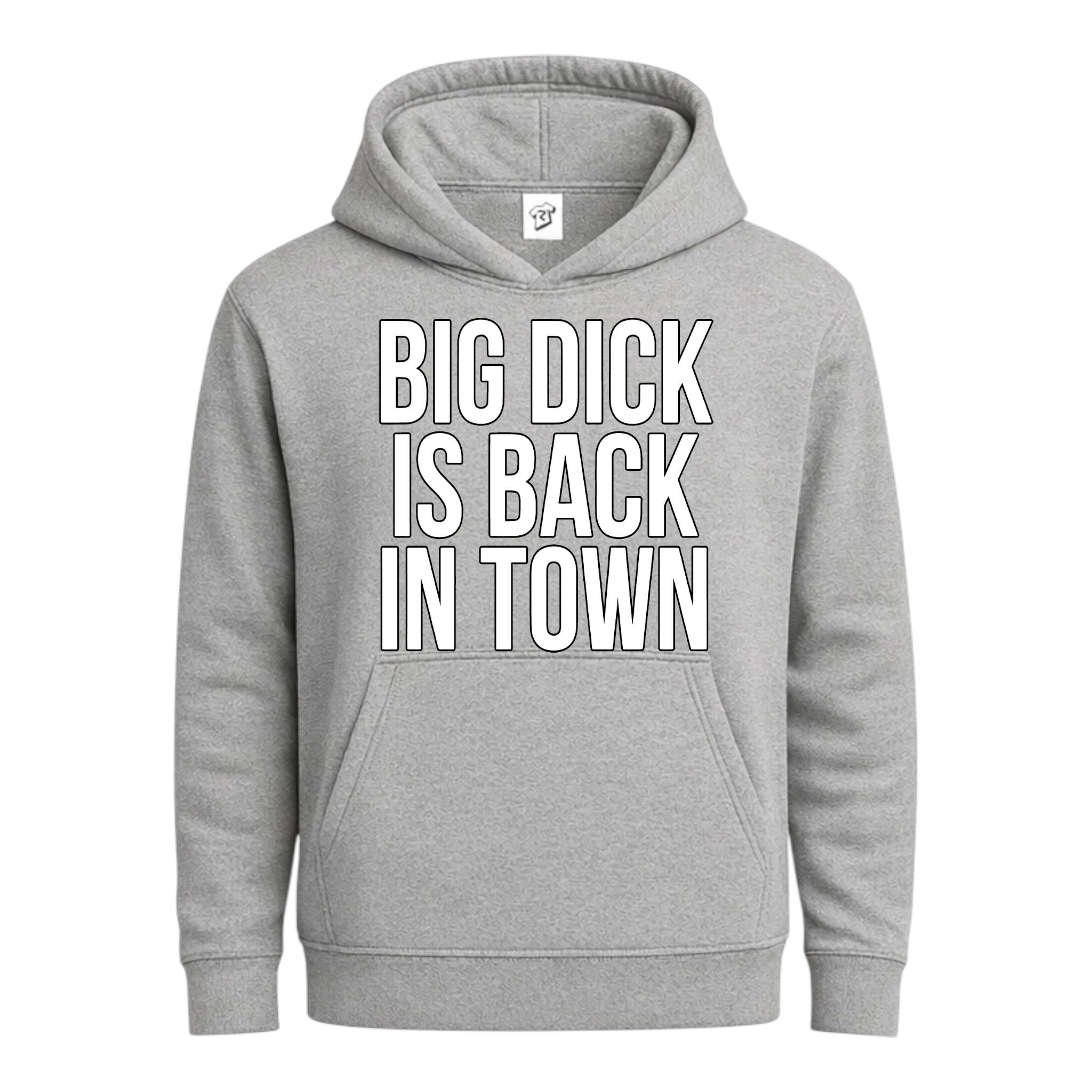 Tees Club streetwear hoodie Big Dick Is Back in Town - Hoodie Navy Size M detail