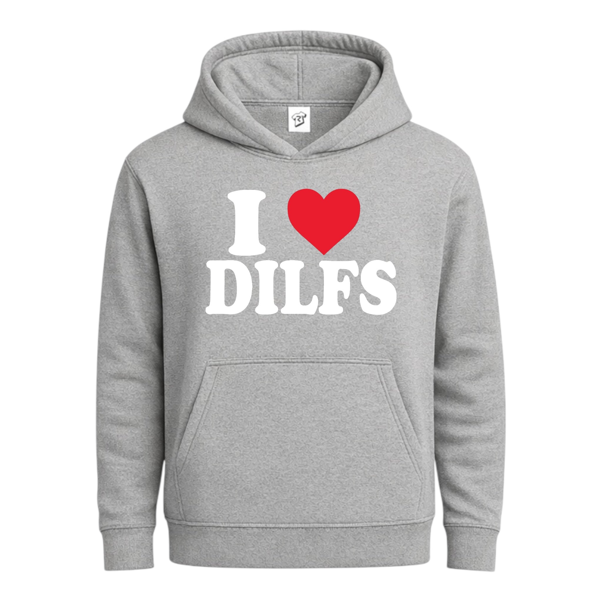 Tees Club streetwear hoodie I Love DILFS - Hoodie Navy Size M detail