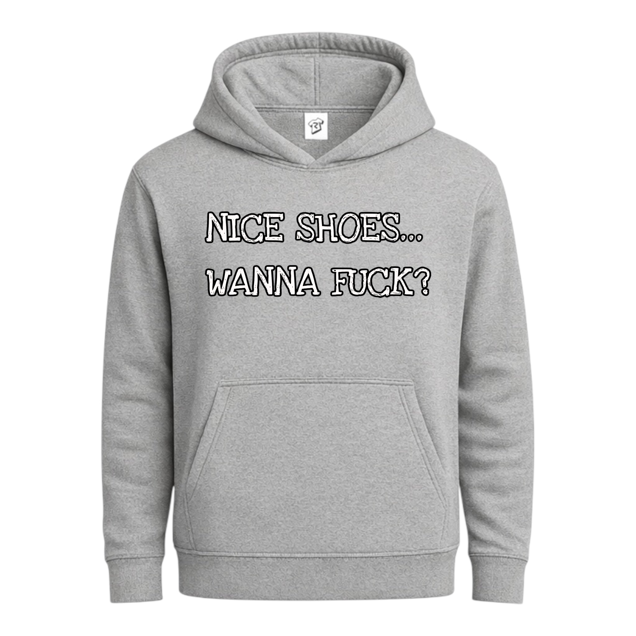 Tees Club streetwear hoodie Nice Shoes...Wanna Fuck? - Hoodie Navy Size M detail