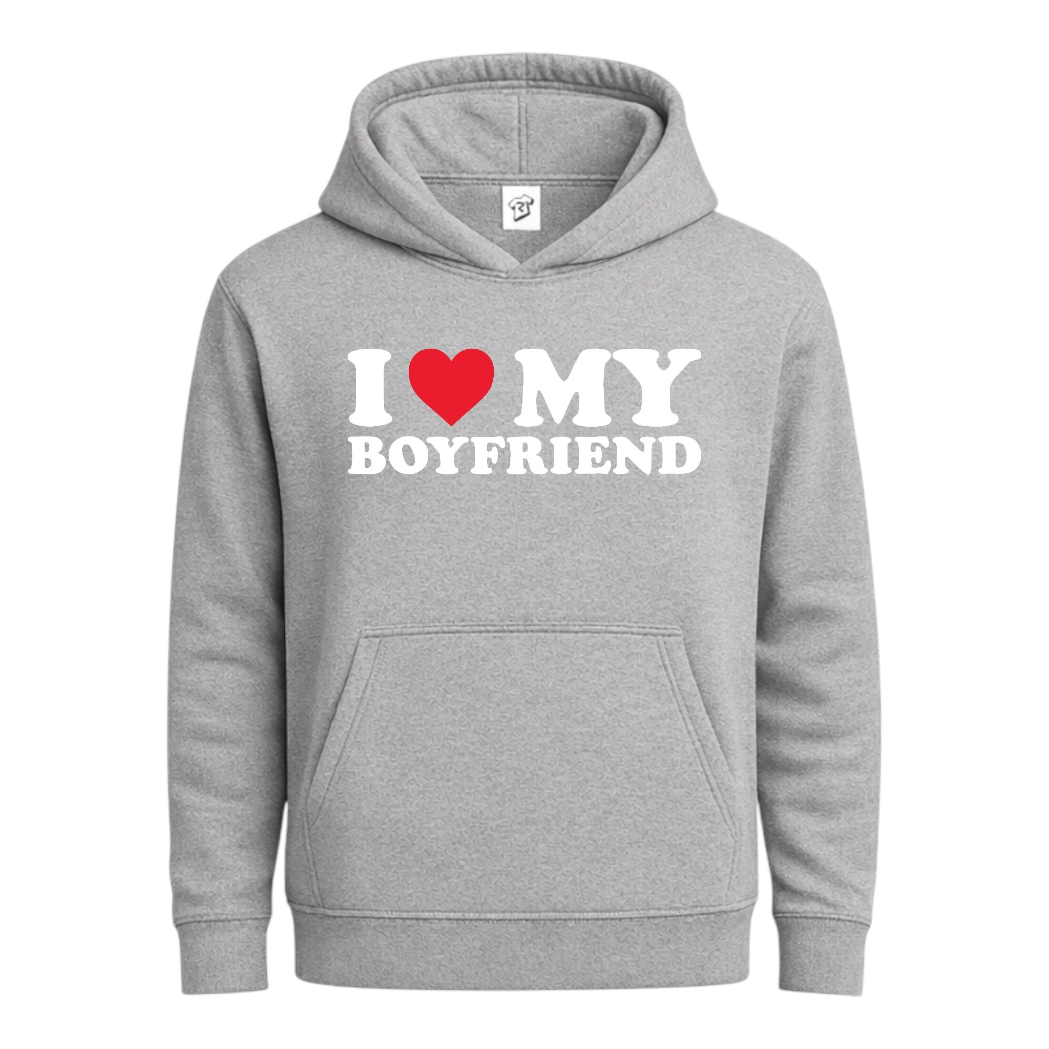 Tees Club streetwear hoodie I Love My Boyfriend - Hoodie Navy Size M detail