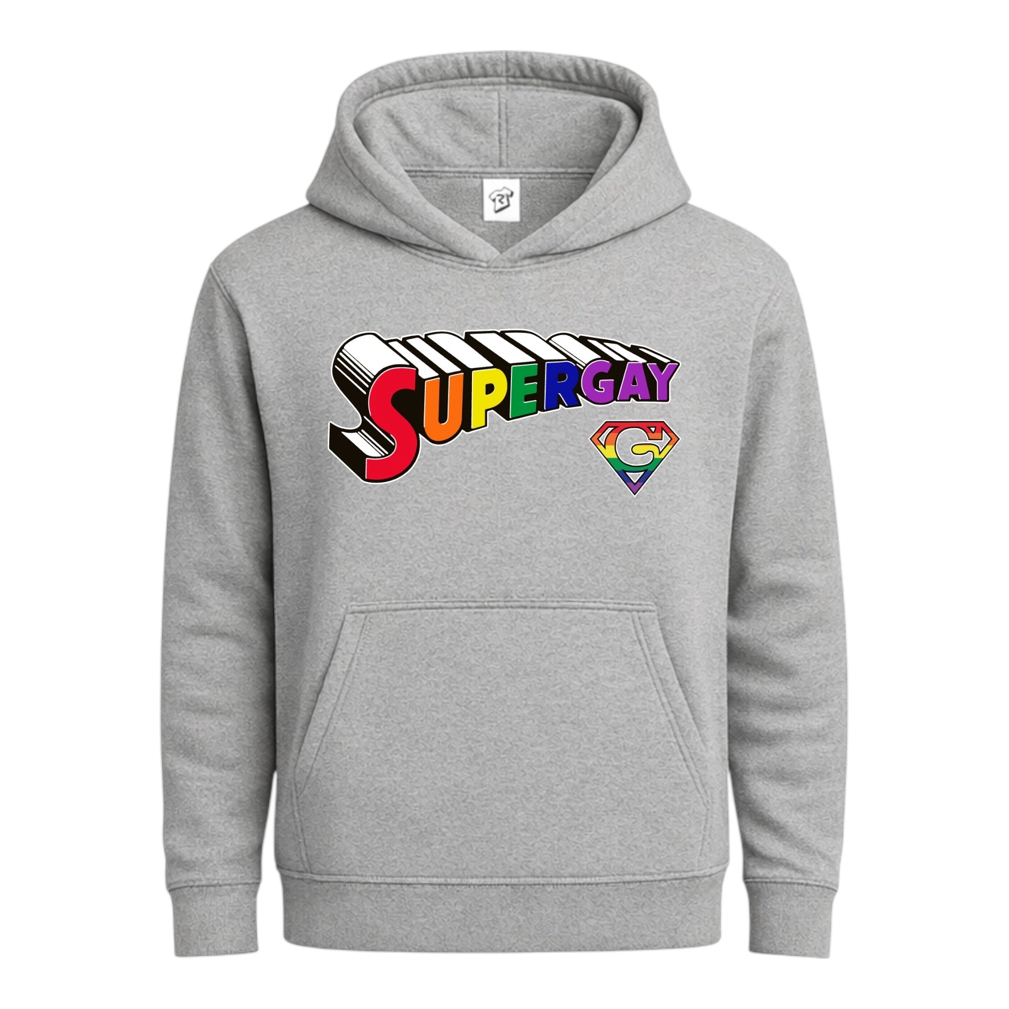 Tees Club streetwear hoodie Supergay - Hoodie Navy Size M detail