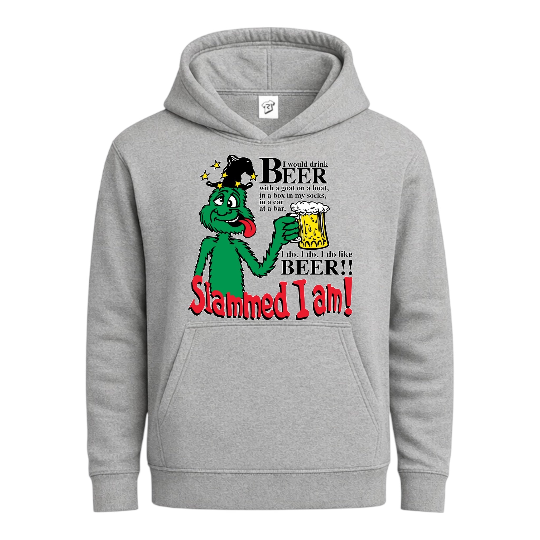 Tees Club streetwear hoodie Slammed I Am Beer - Hoodie Navy Size M detail