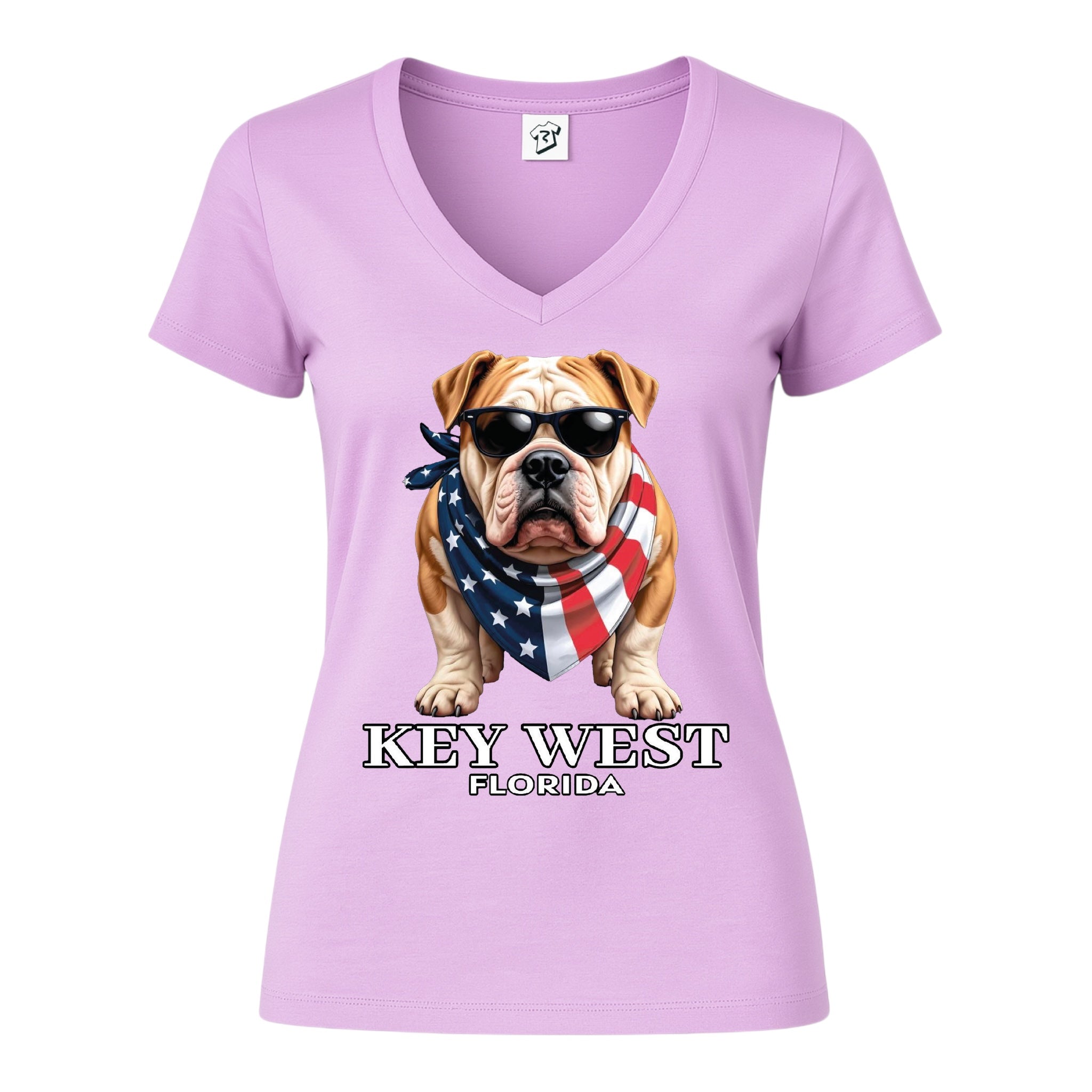 Tees Club v-neck t-shirt Bulldog KW - V-Neck Tee Black Size M detail