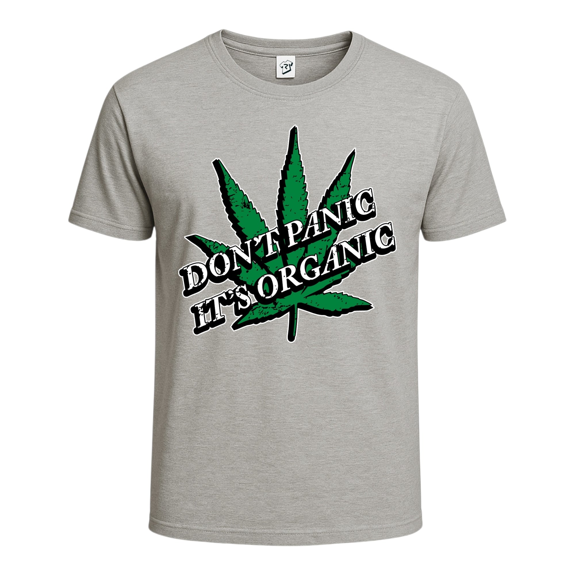 Tees Club graphic tee Don't Panic It's Organic - Cotton Tee Navy Size S back view