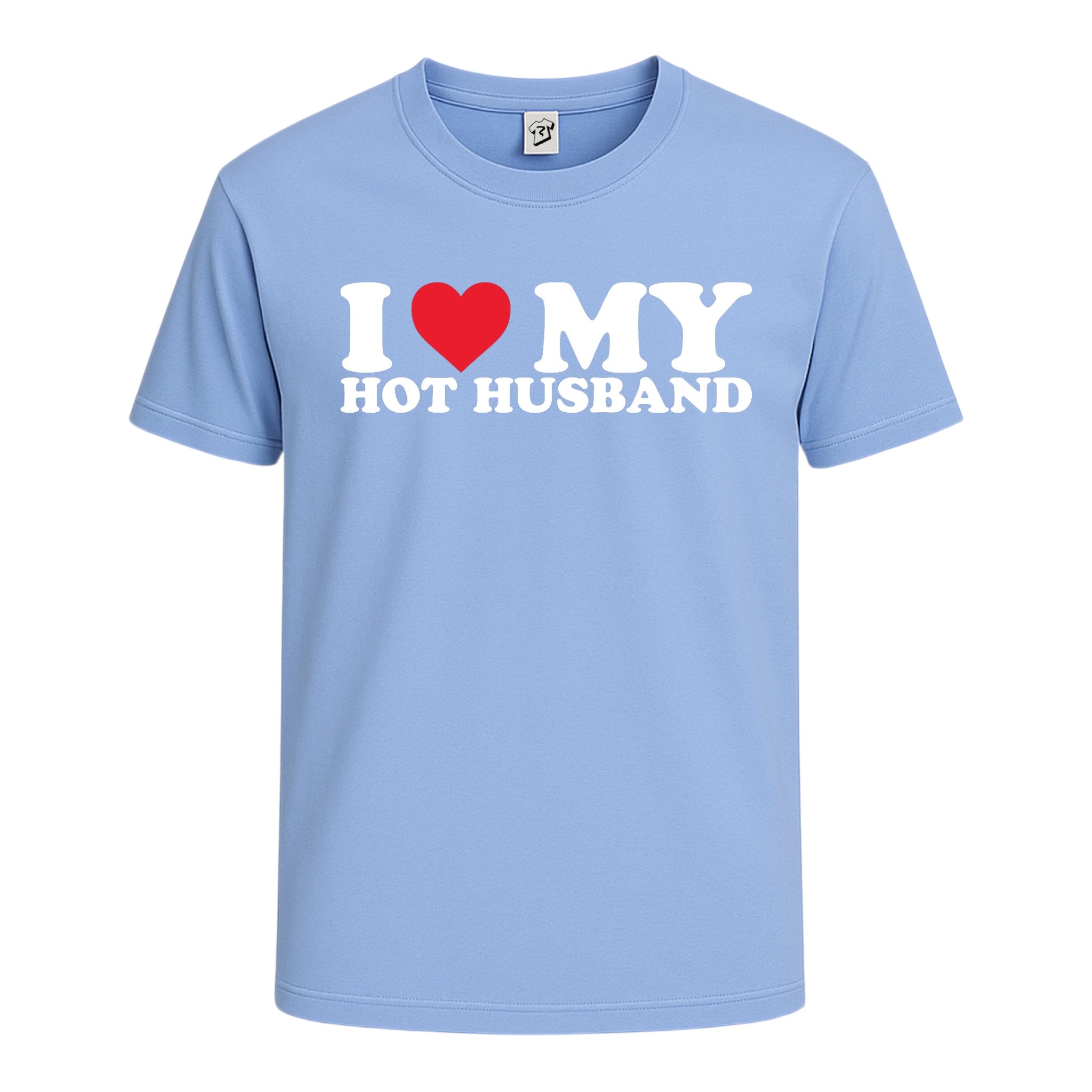 Tees Club graphic tee I Love My Hot Husband - Cotton Tee Navy Size L detail