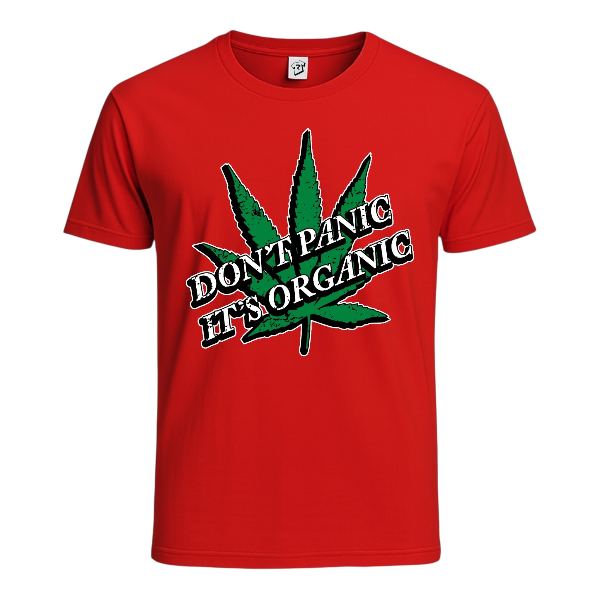 Tees Club graphic tee Don't Panic It's Organic - Cotton Tee Navy Size 3XL detail