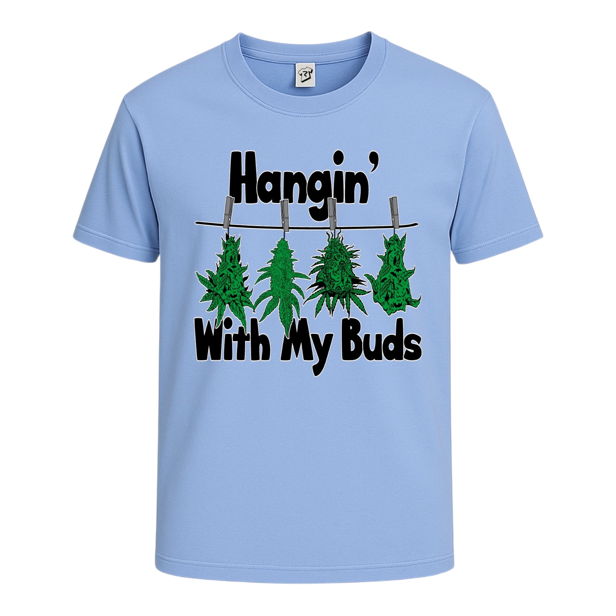 Tees Club graphic tee Hangin' With My Buds - Cotton Tee Navy Size L detail