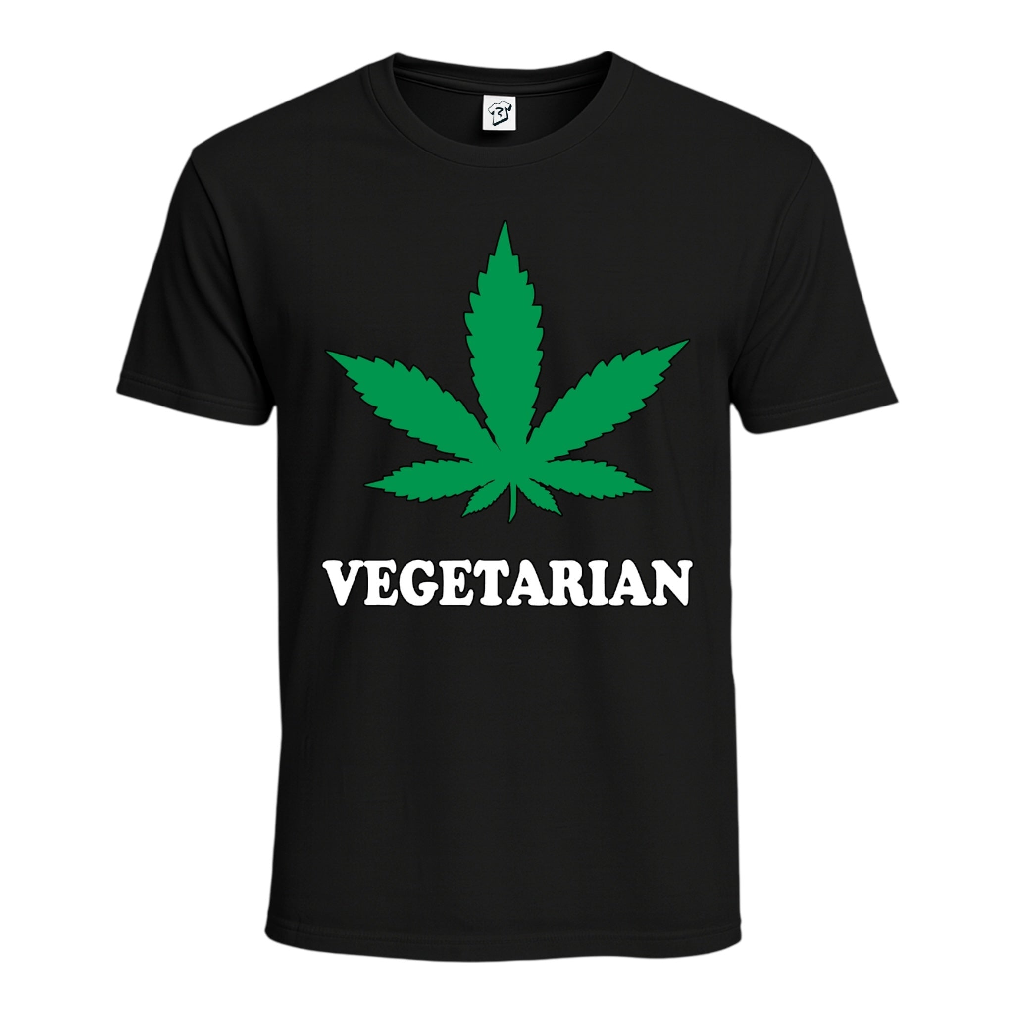 Tees Club graphic tee Vegetarian - Cotton Tee Navy Size M detail