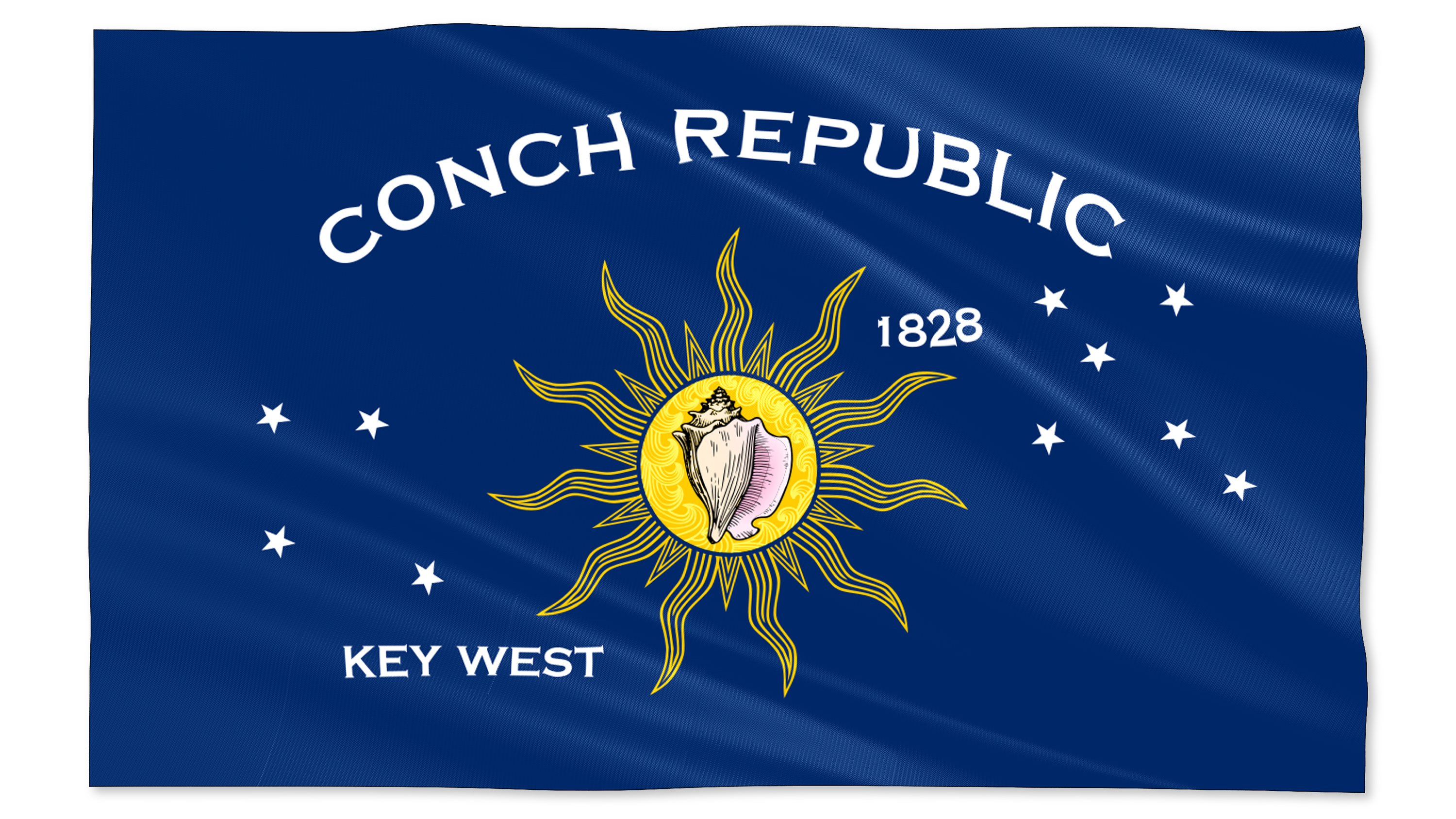 Tees Club graphic tee Conch Republic Flag (3'x5') detail