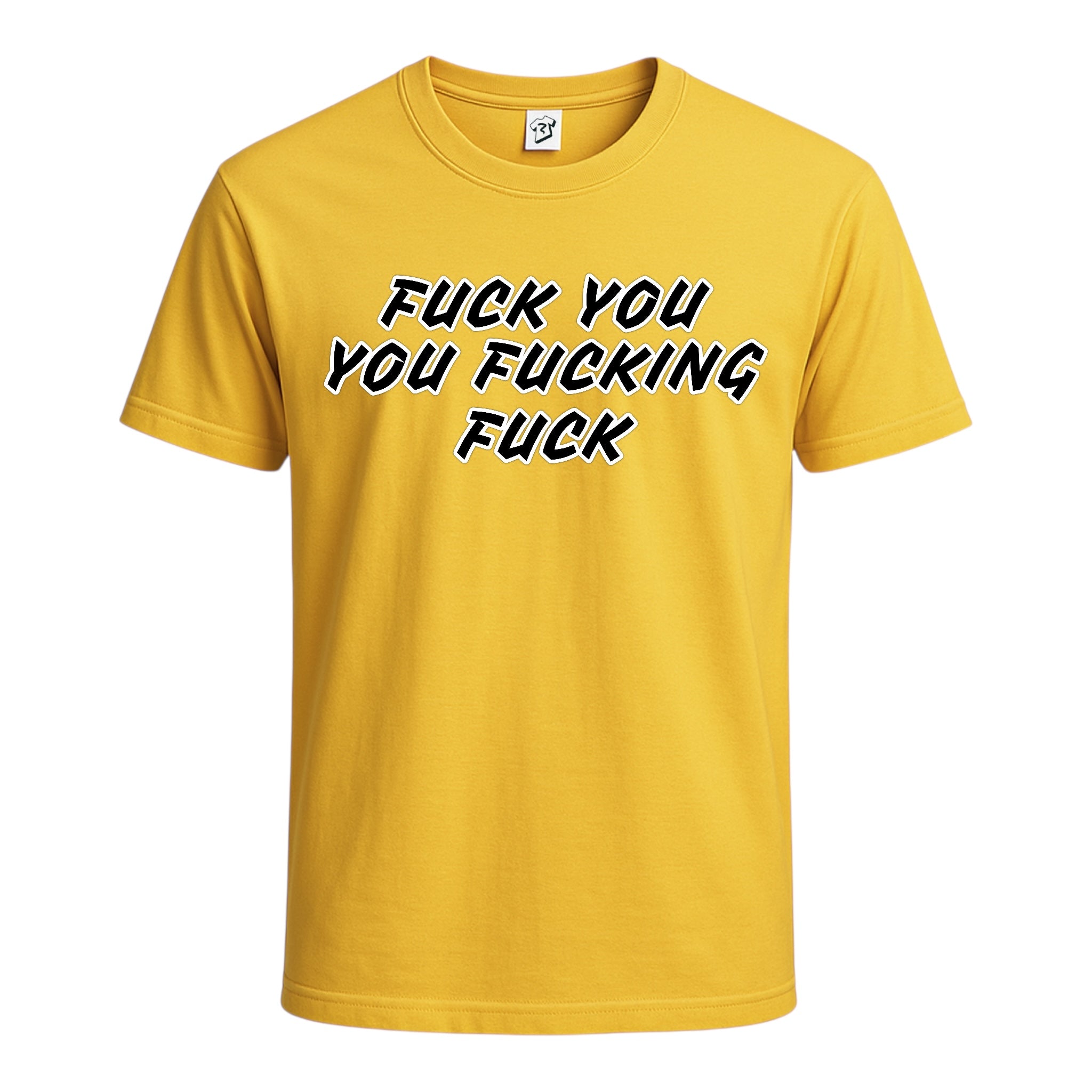 Tees Club graphic tee Fuck You You Fucking Fuck - Cotton Tee Navy Size M detail