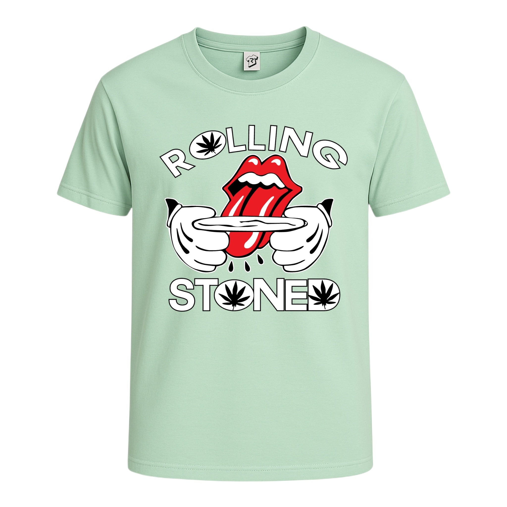 Tees Club graphic tee Rolling Stoned - Cotton Tee Navy Size 2XL detail