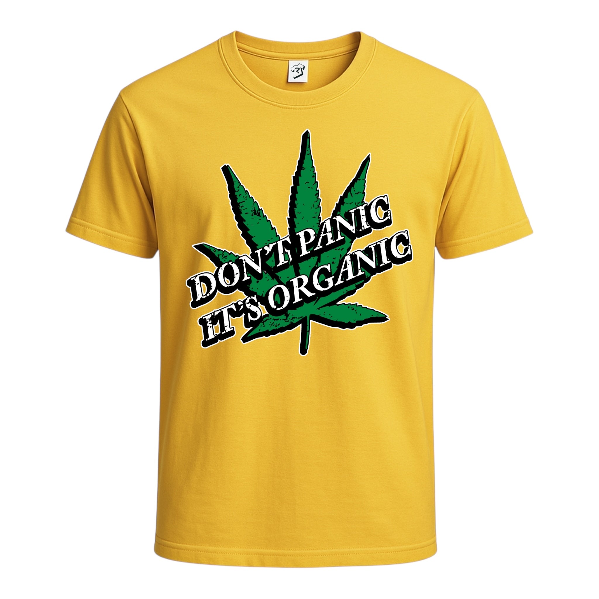 Tees Club graphic tee Don't Panic It's Organic - Cotton Tee Navy Size XL detail
