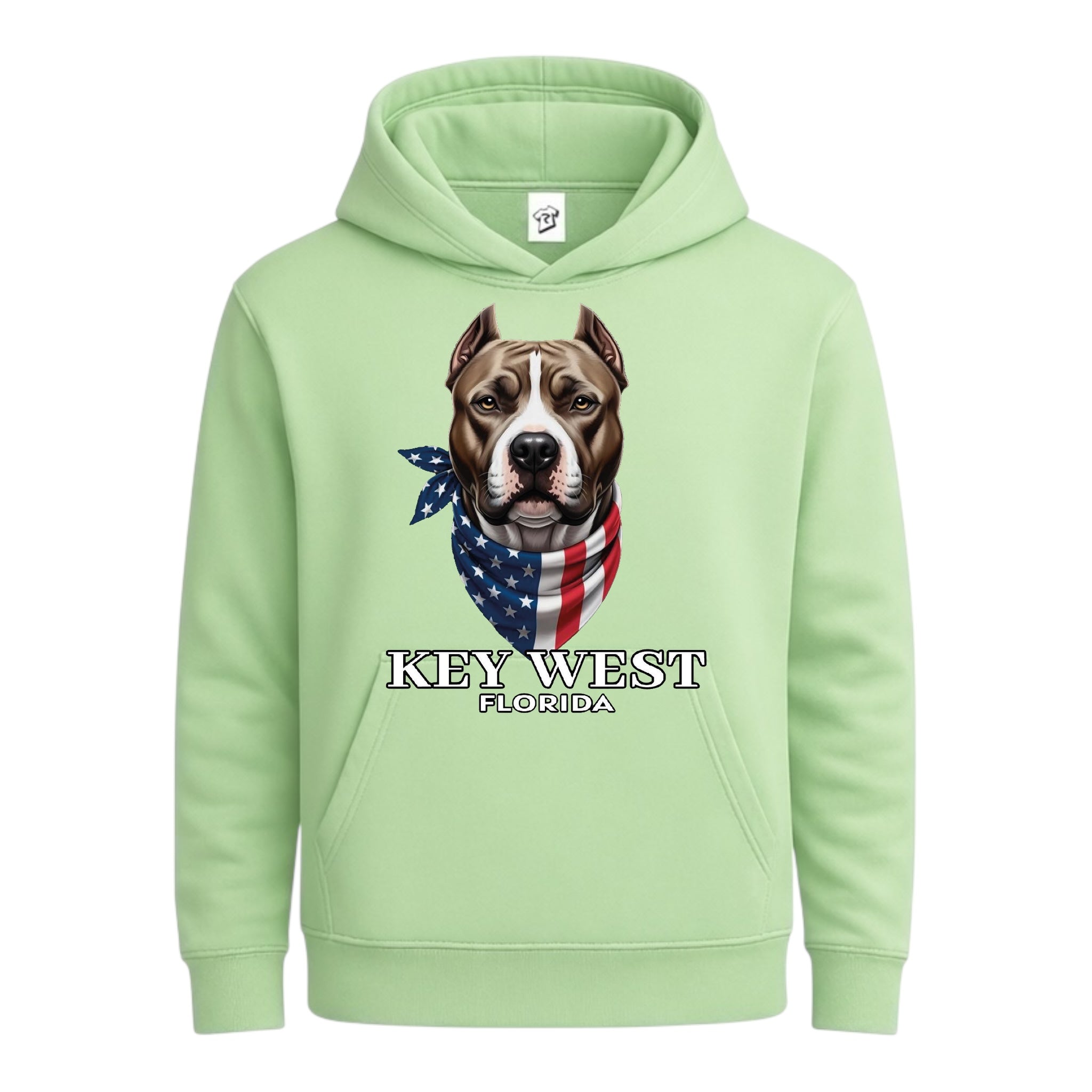 Tees Club streetwear hoodie Pitbull KW - Hoodie Navy Size L detail