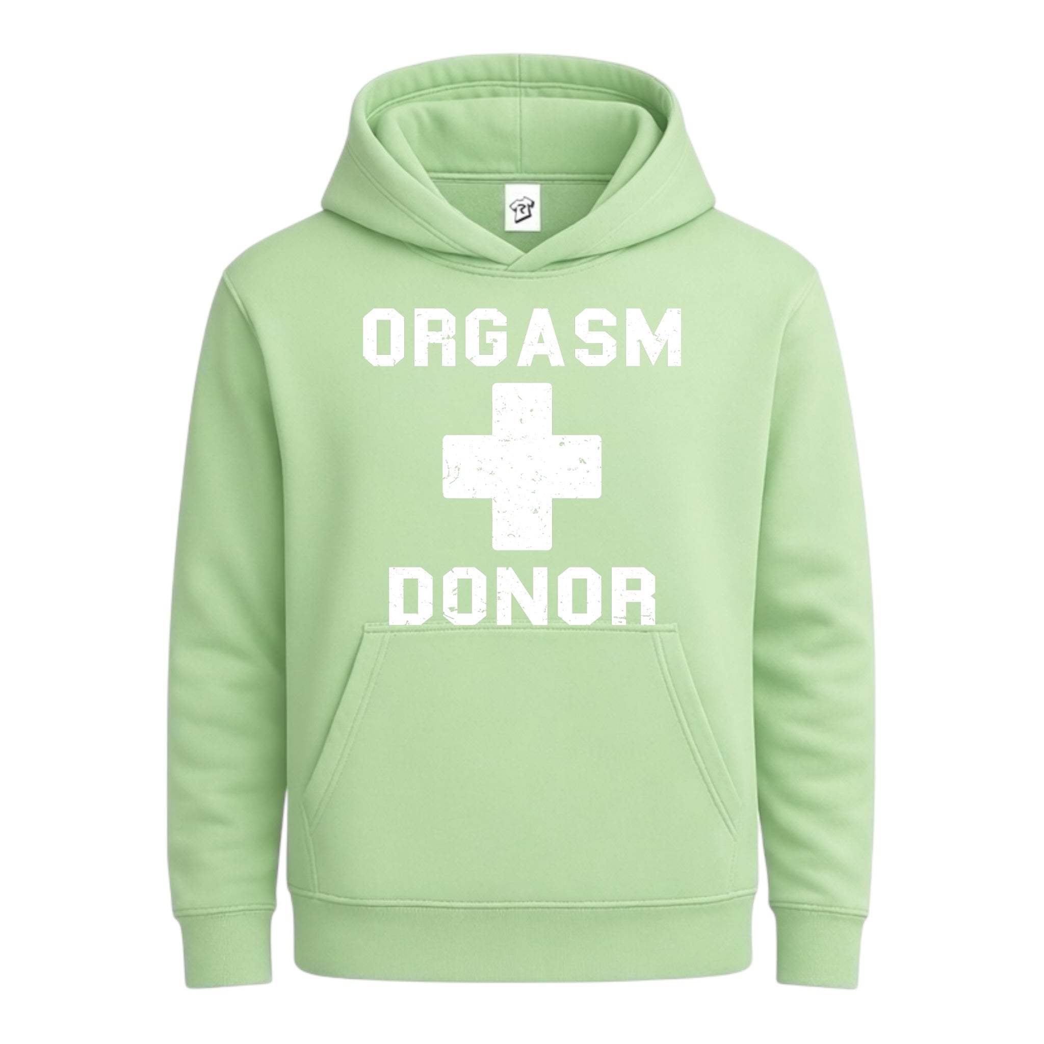 Tees Club streetwear hoodie Orgasm Donor - Hoodie Navy Size L detail