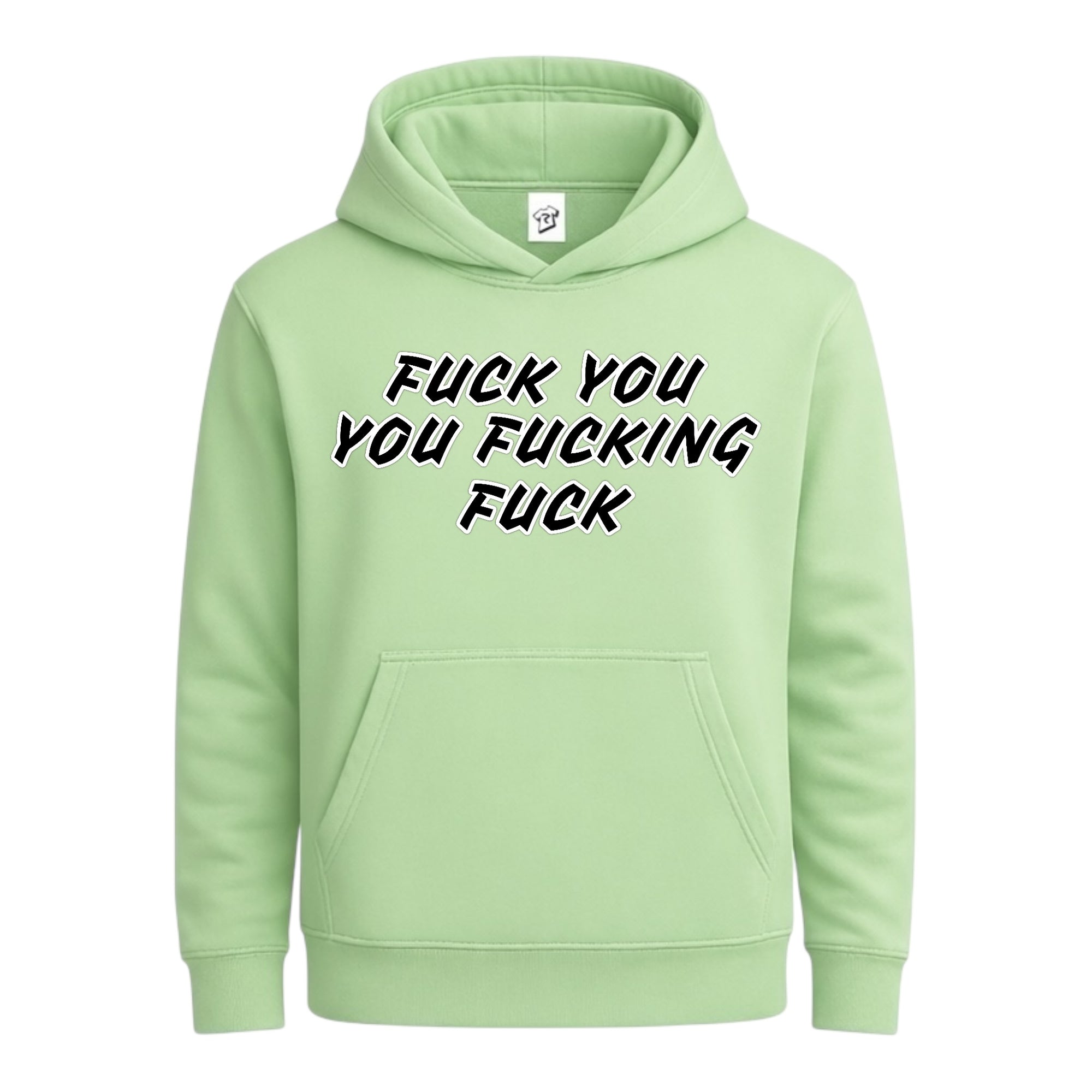 Tees Club streetwear hoodie Fuck You You Fucking Fuck - Hoodie Navy Size S front view